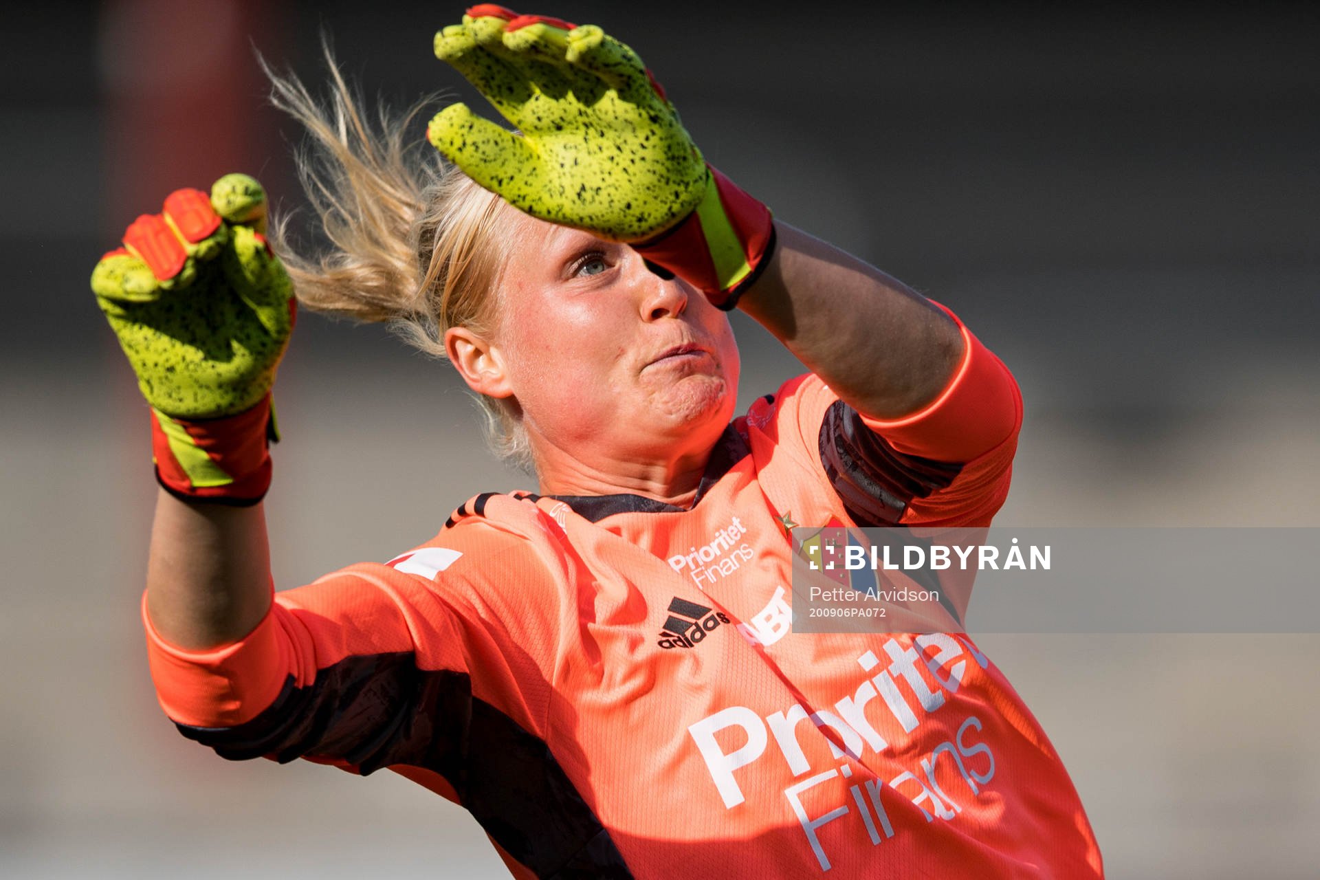 Djurgårdens målvakt Kathrine Østergaard Larsen