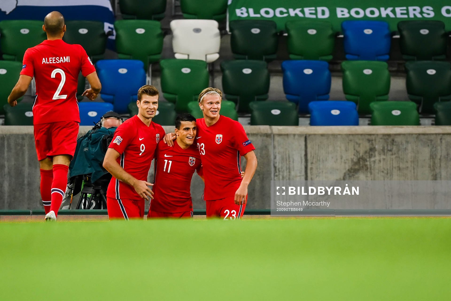 Alexander Sørloth, Mohamed «Moi» Elyounoussi and Erling