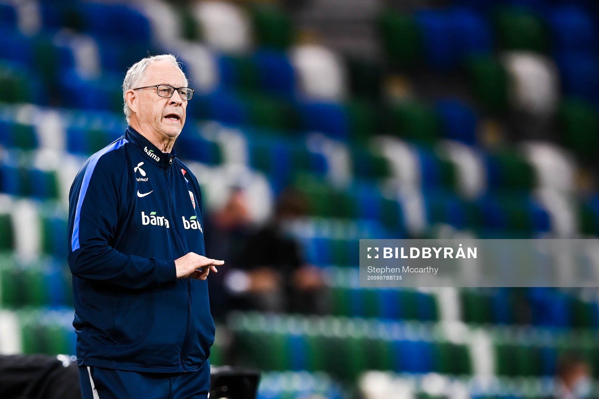 Lars Lagerbäck, head coach of Norway