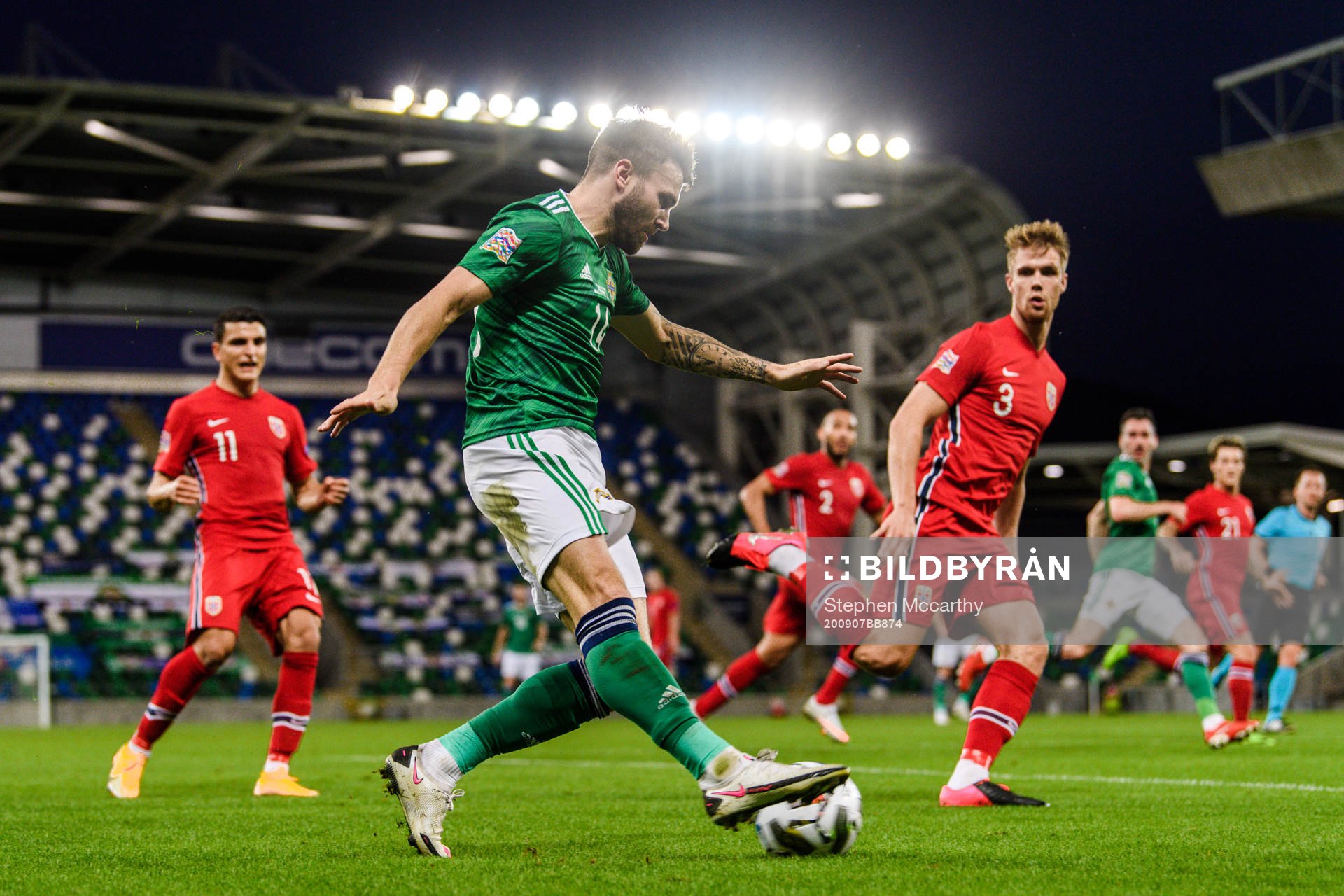 Stuart Dallas of Northern Ireland