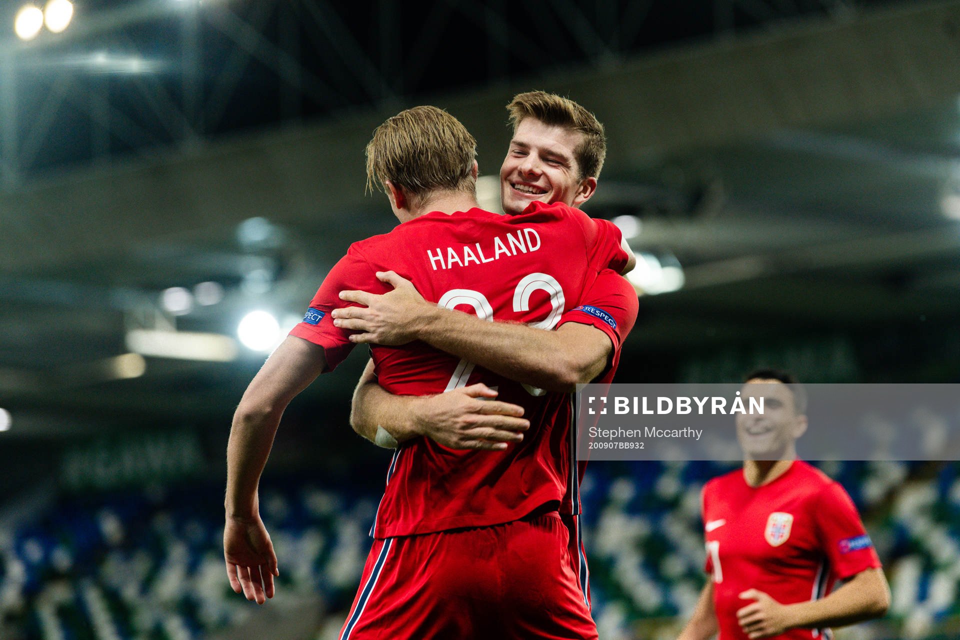 Erling Braut Haaland and Alexander Sørloth of Norway