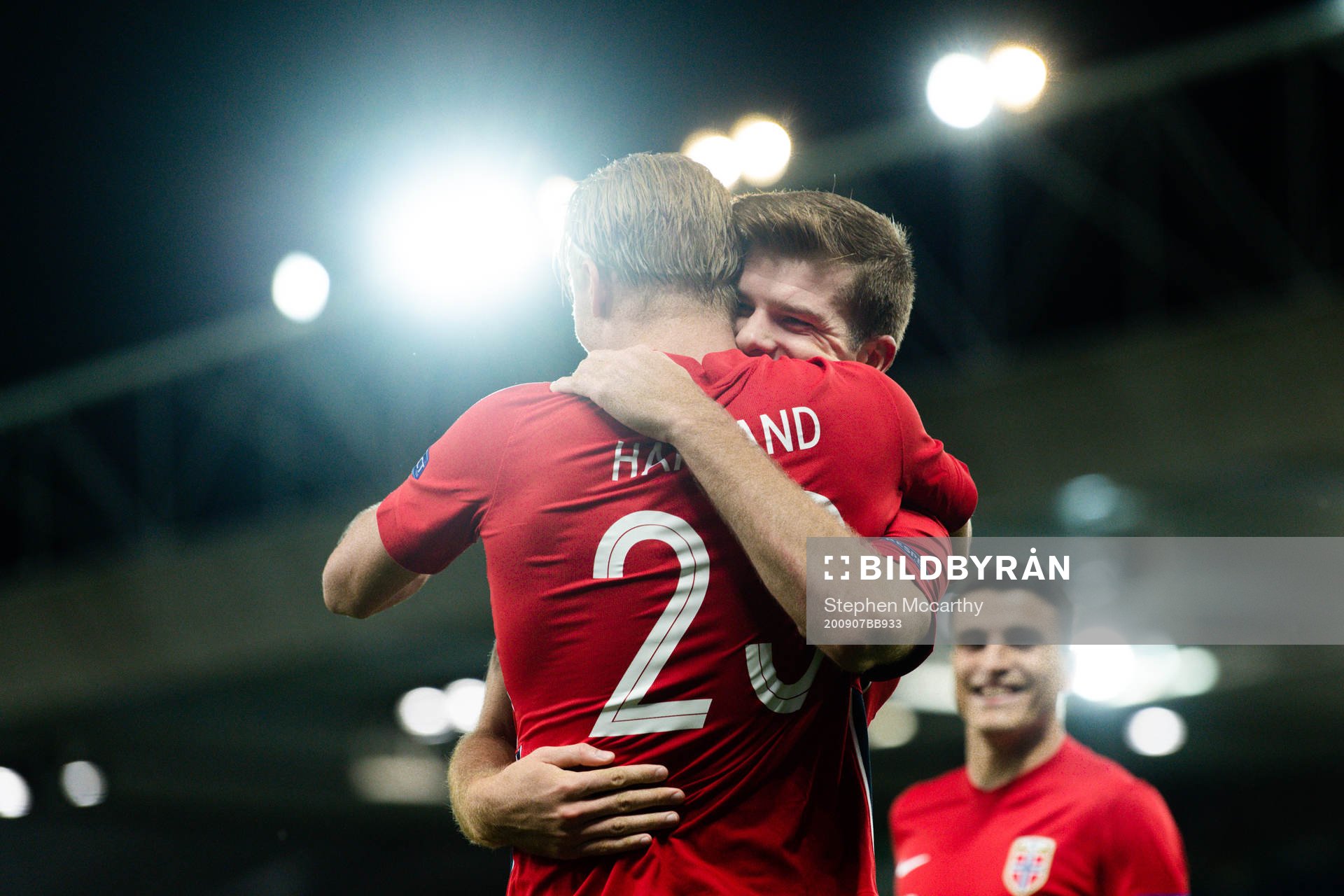 Erling Braut Haaland and Alexander Sørloth of Norway