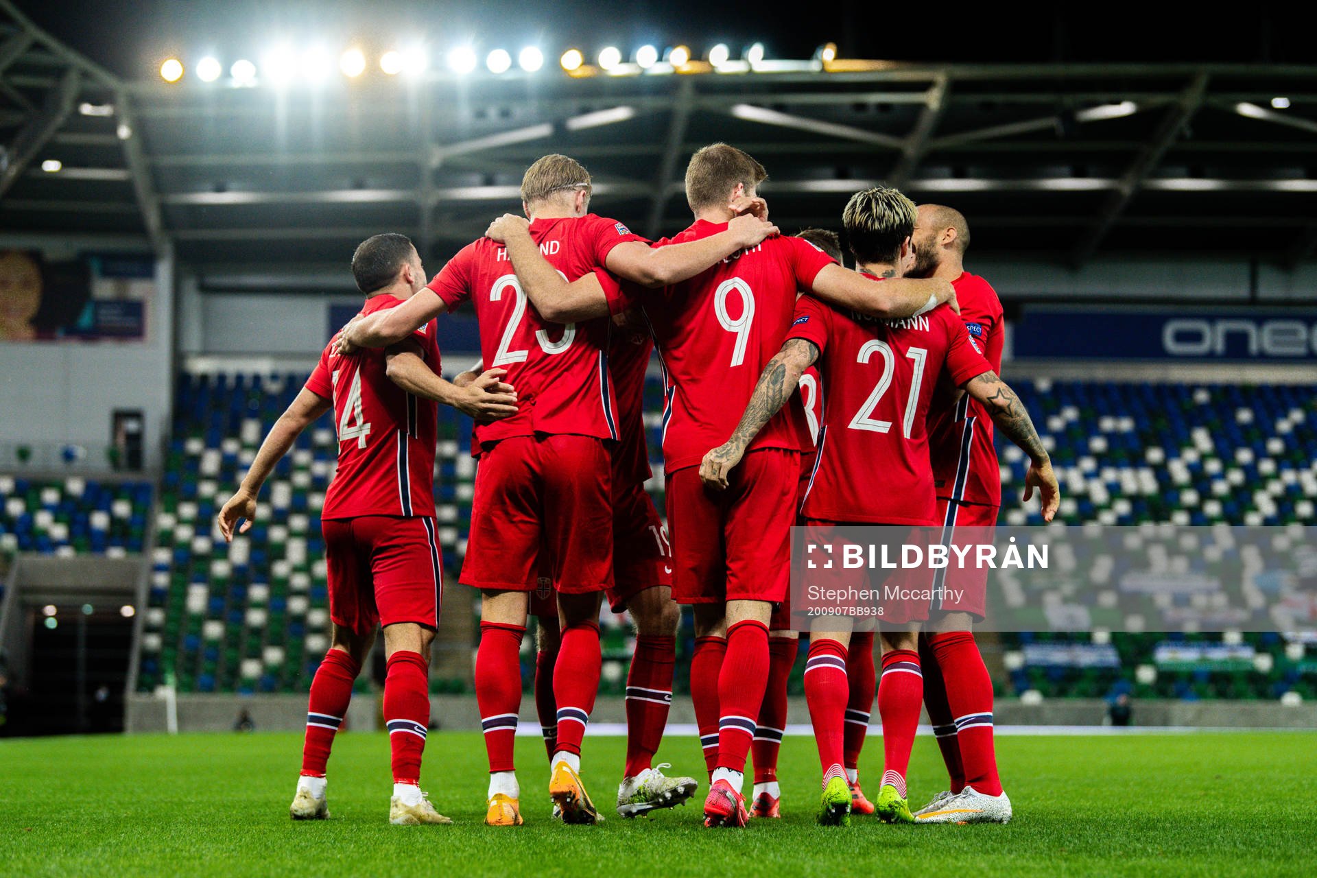 Erling Braut Haaland and Alexander Sørloth of Norway