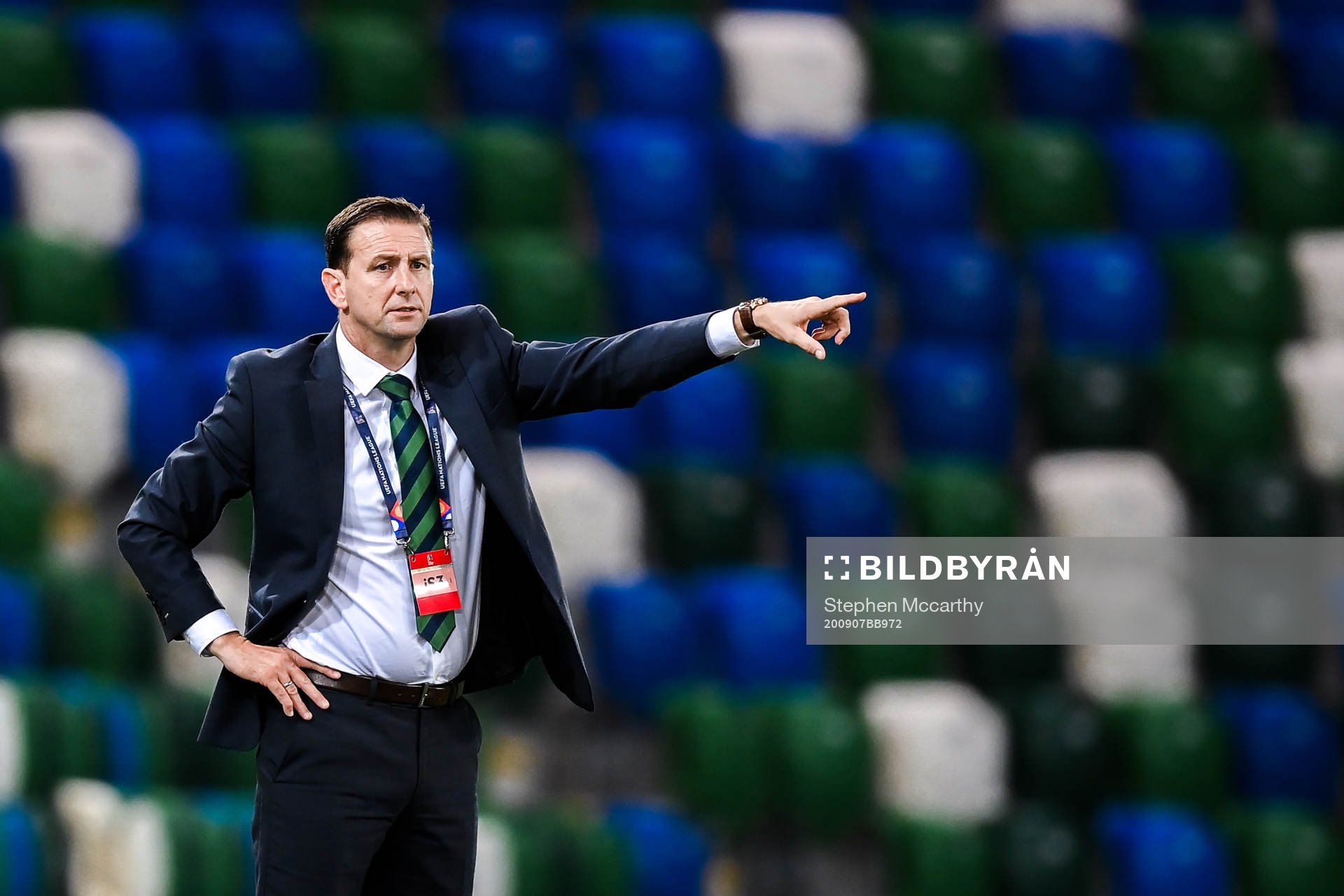 Head coach Ian Baraclough of Northern Ireland