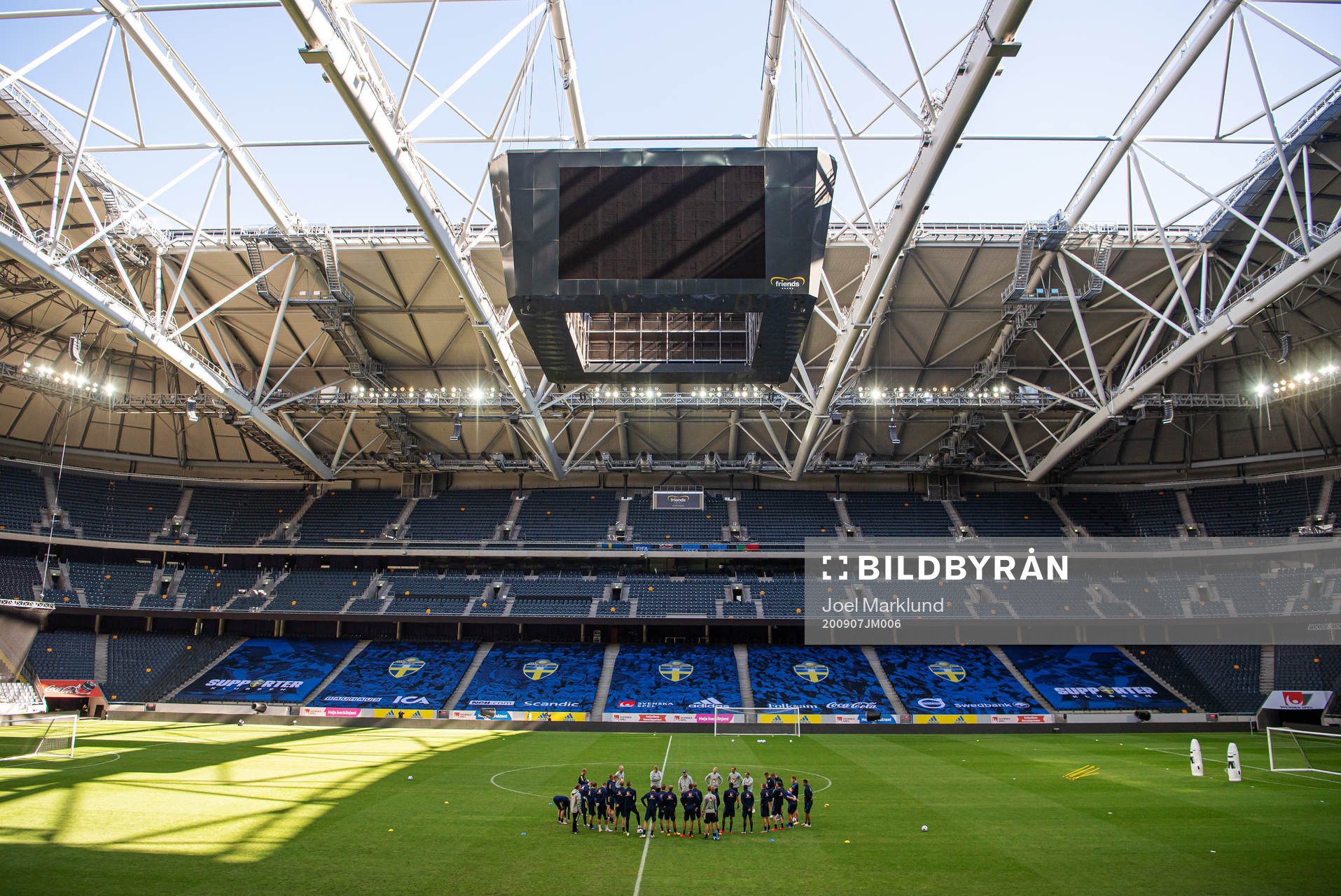 General view of Friends Arena