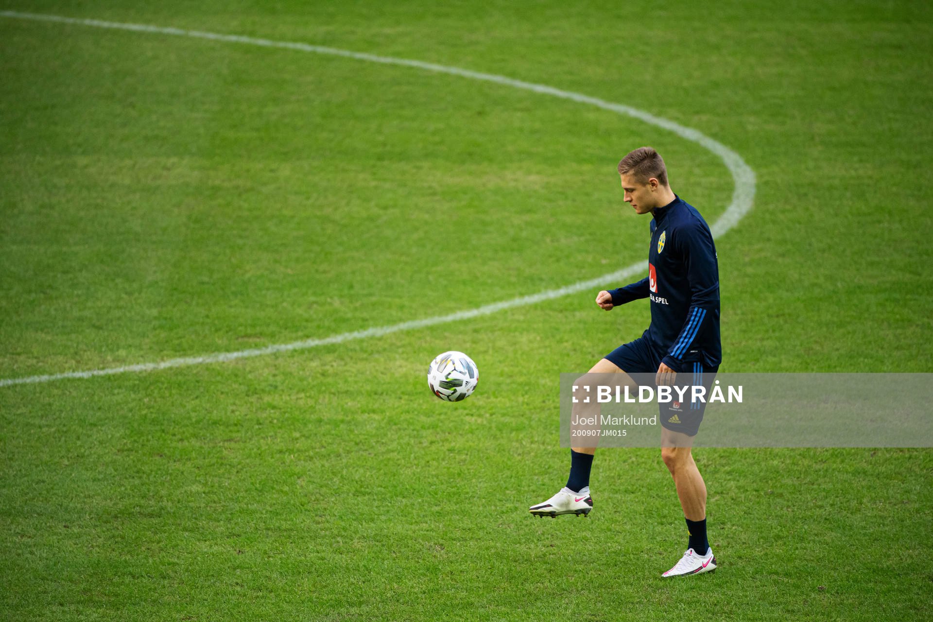 Mattias Svanberg of the Swedish national football team