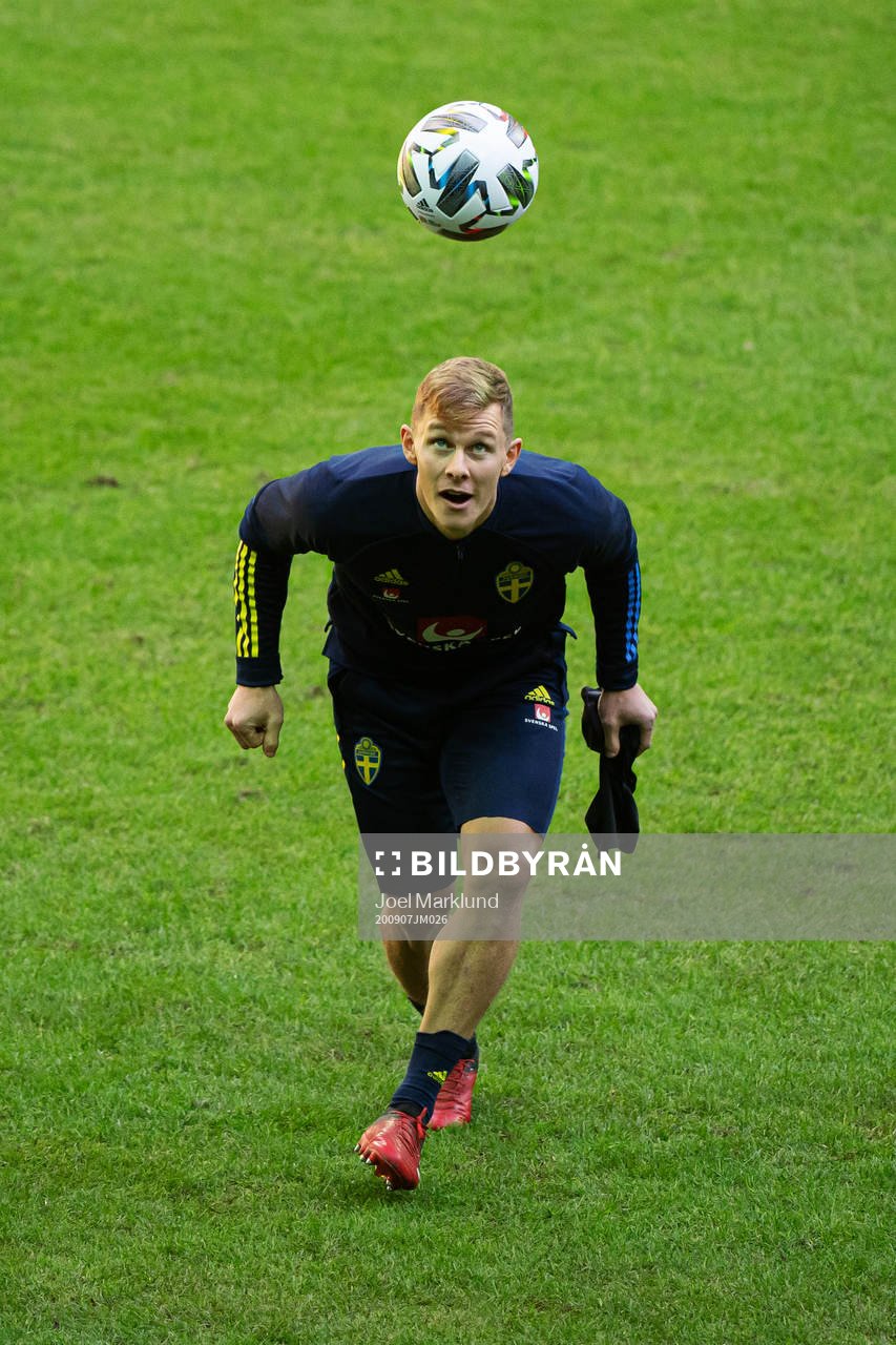 Emil Krafth of the Swedish national football team