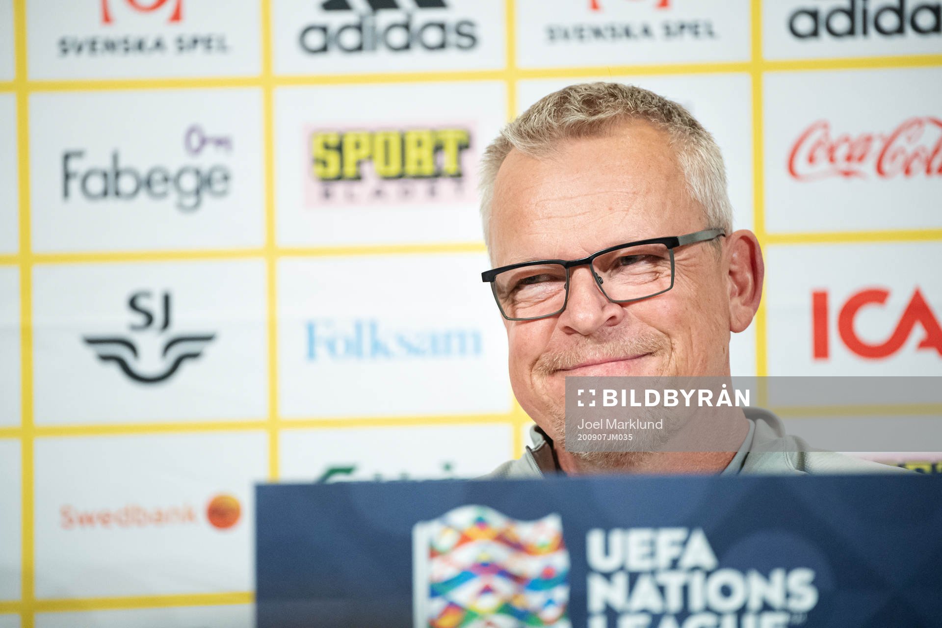 Head coach Janne Andersson of the Swedish national football