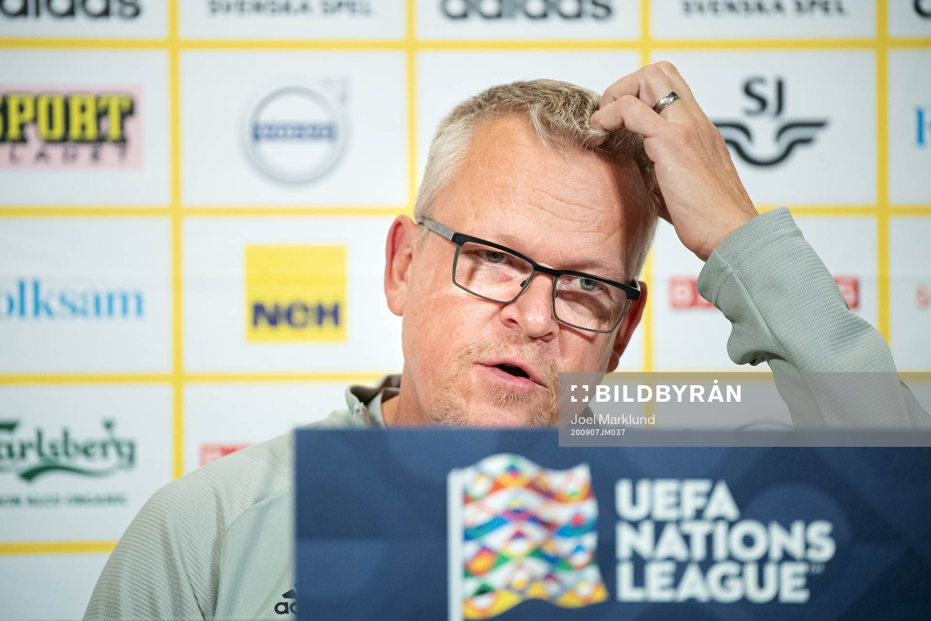 Head coach Janne Andersson of the Swedish national football