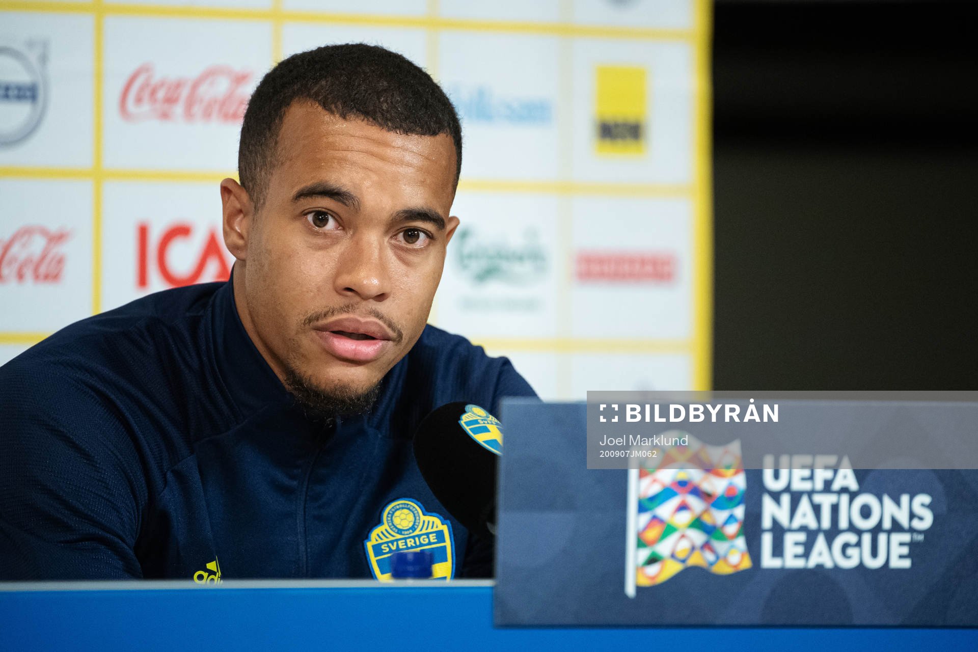 Robin Quaison of the Swedish national football team