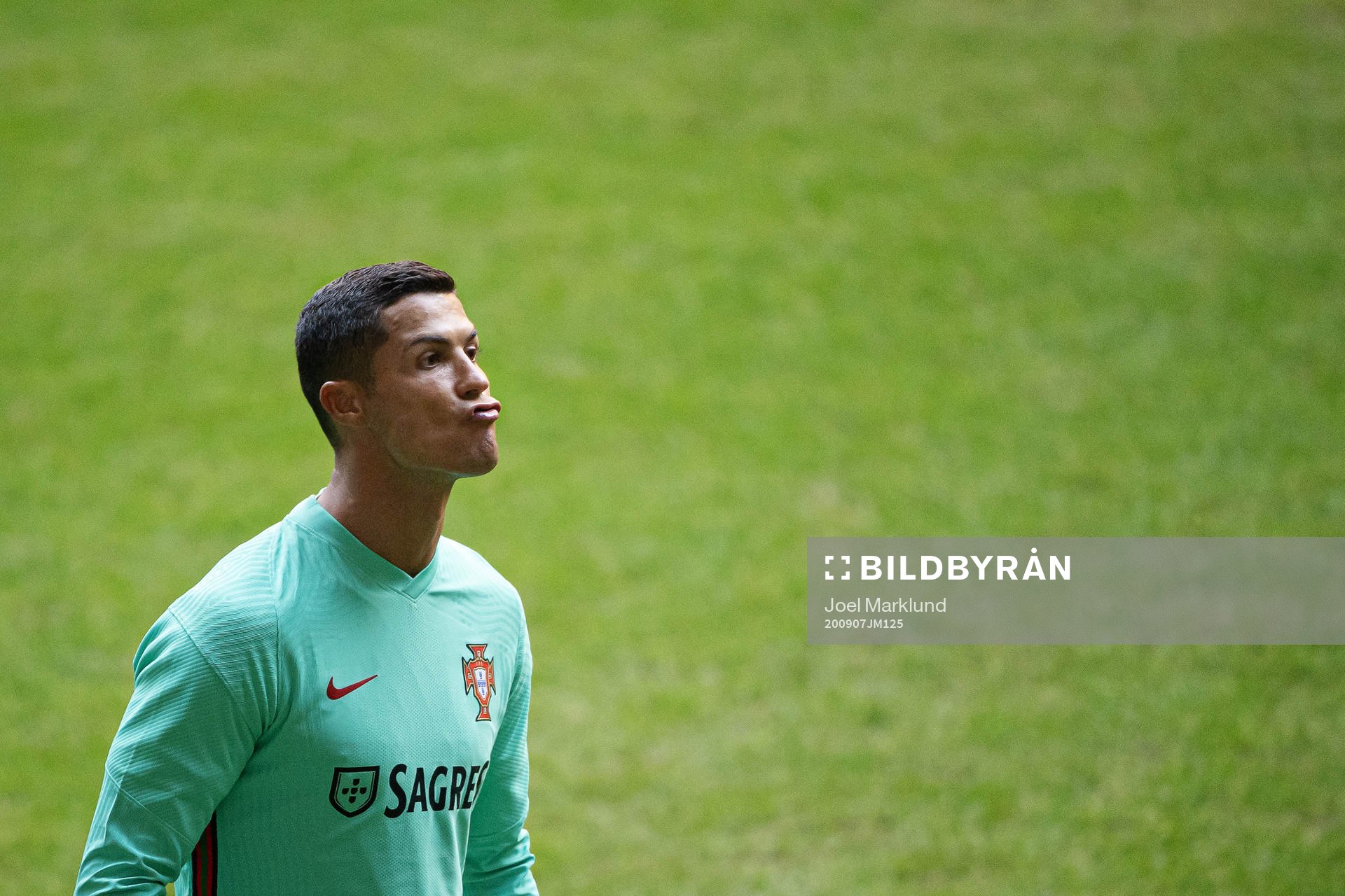 Cristiano Ronaldo of the Portuguese national football team