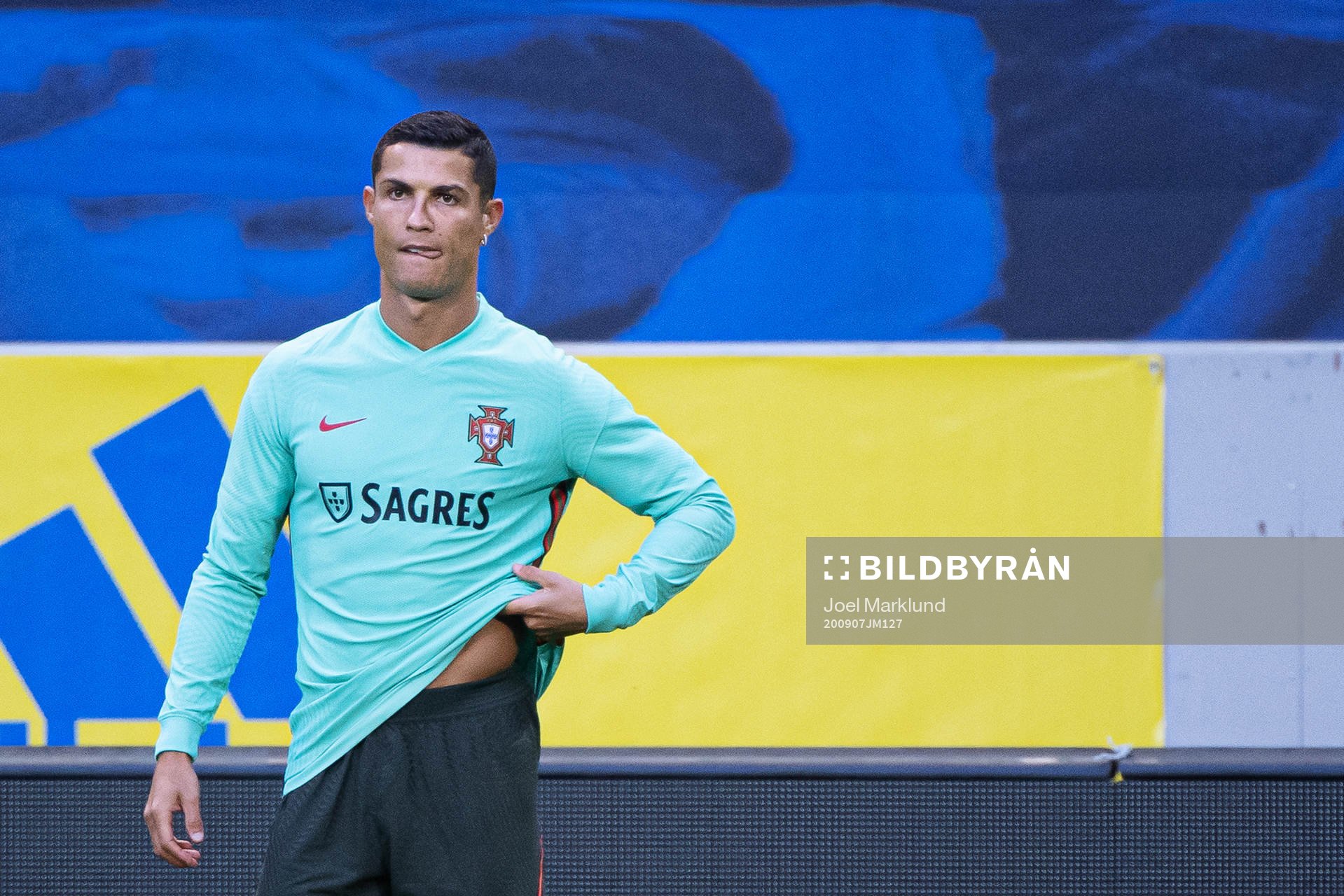 Cristiano Ronaldo of the Portuguese national football team