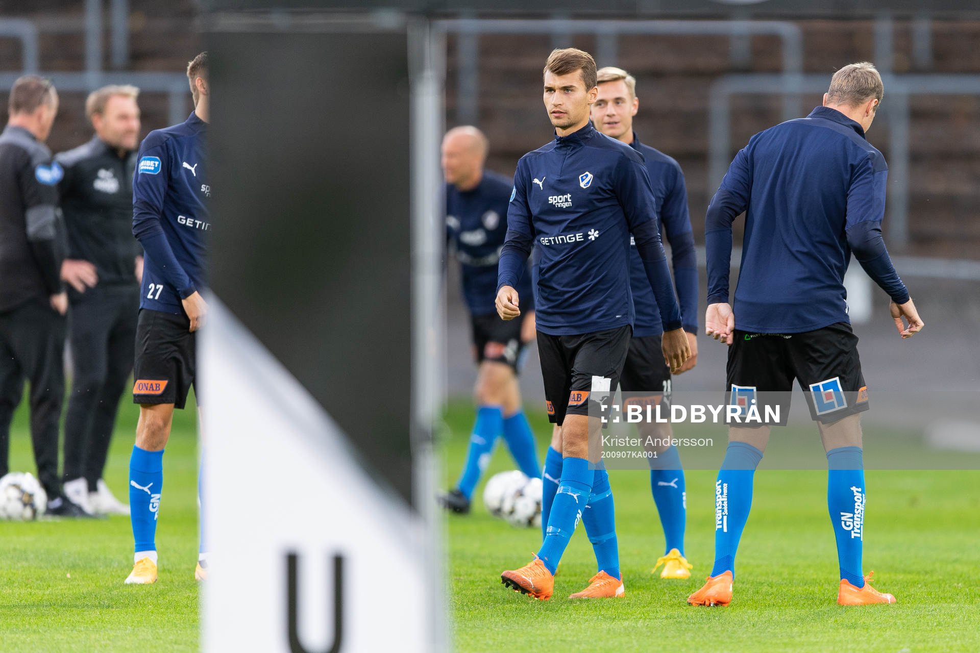 under fotbollsmatchen i Superettan  mellan Halmstad och