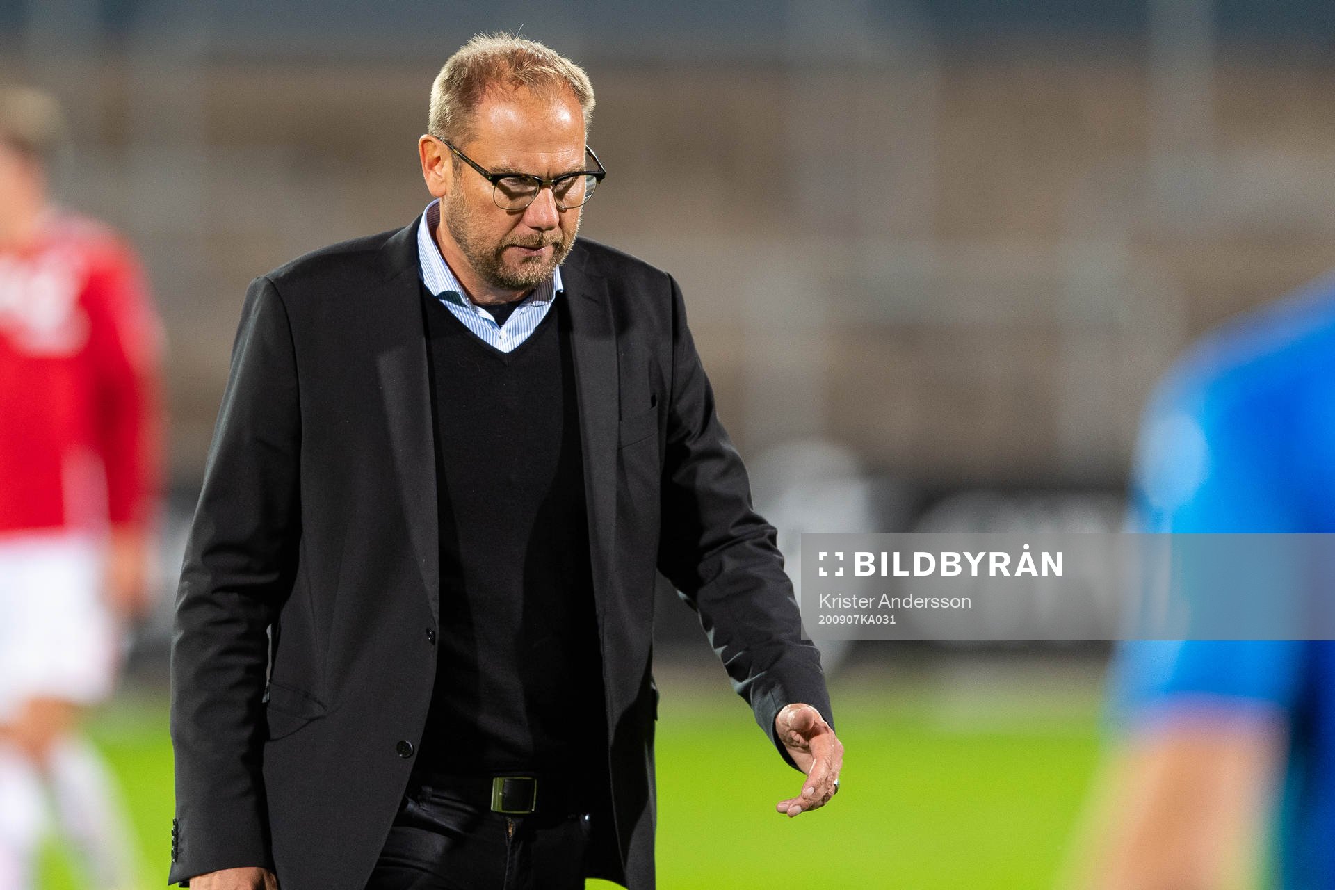 Halmstads tränare Magnus Haglund deppar