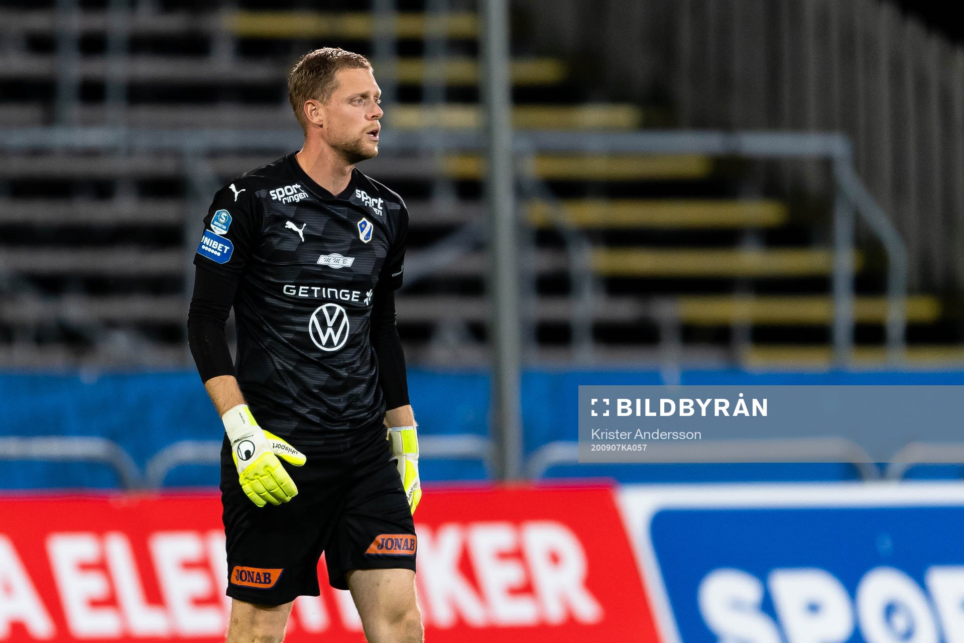 Halmstads målvakt Malkolm Nilsson Säfqvist