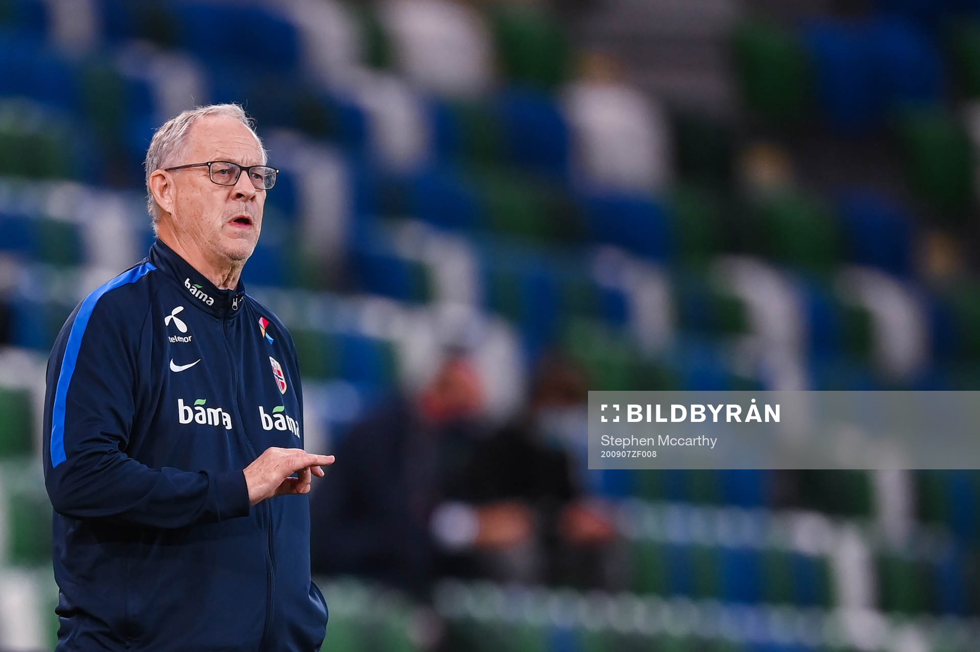 Lars Lagerbäck, head coach of Norway
