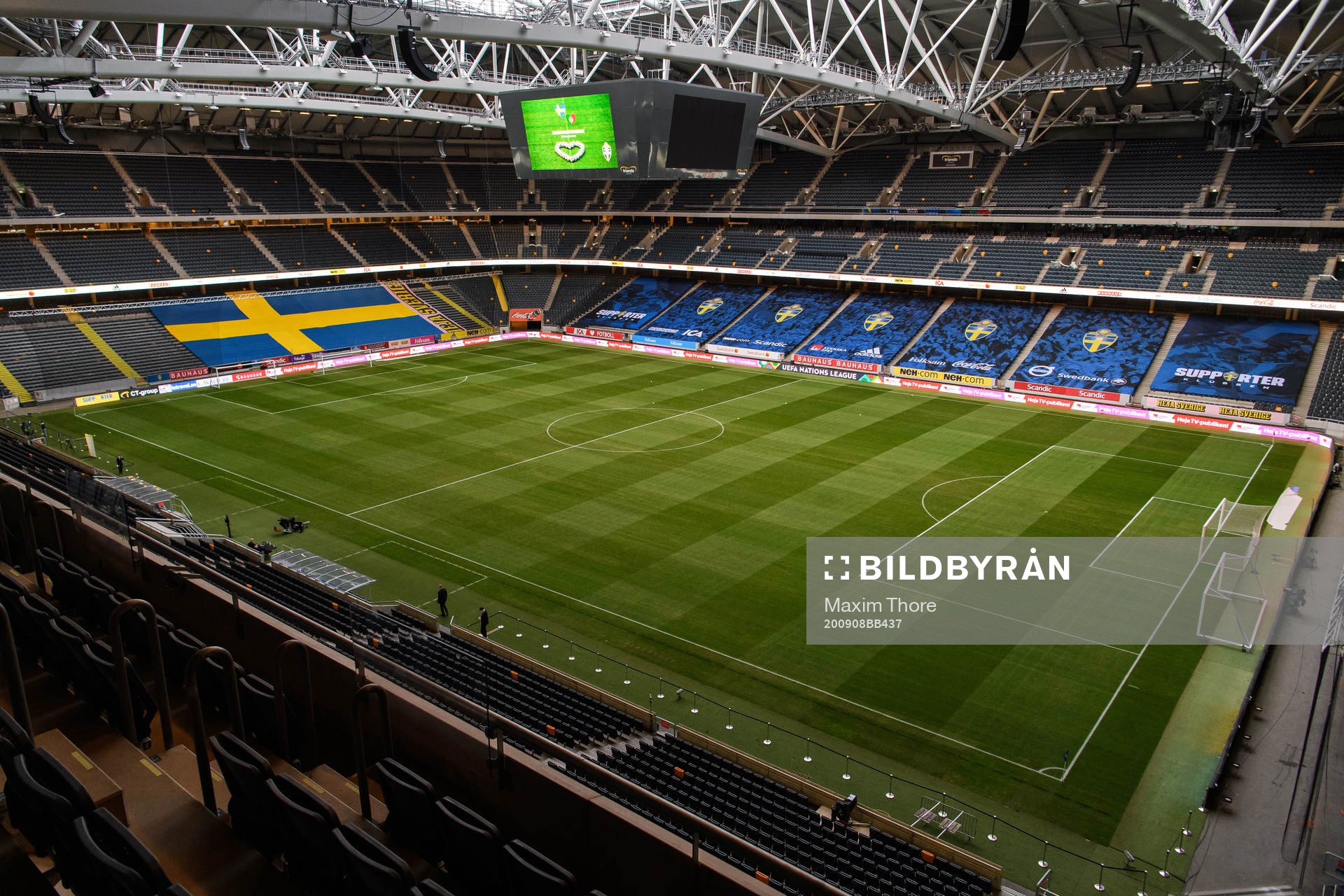 General view over Friends Arena