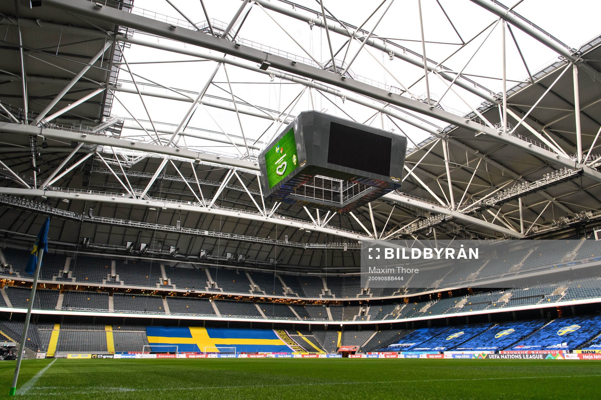General view over Friends Arena