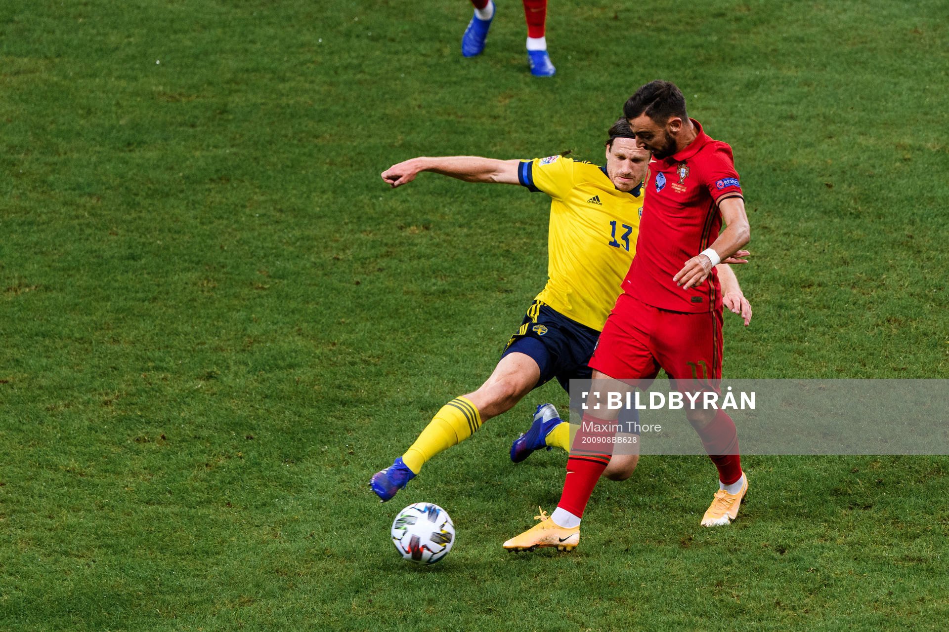 Gustav Svensson of Sweden and Bruno Fernandes of Portugal