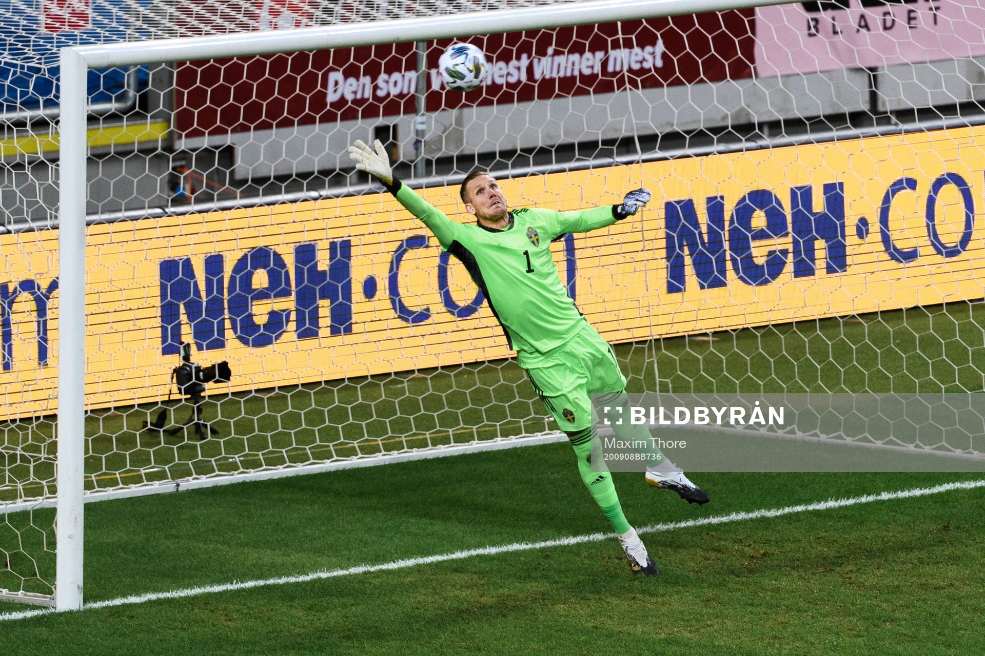 Cristiano Ronaldo of Portugal, not pictured, scores the 0-1