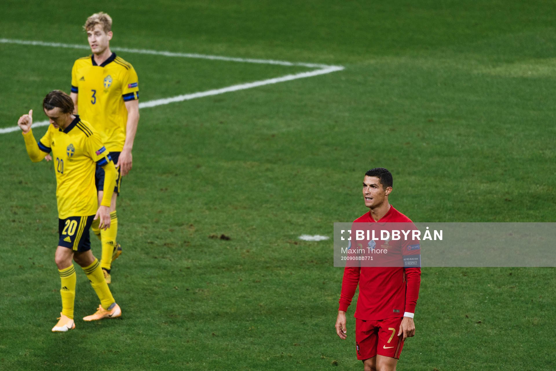 Kristoffer Olsson, Filip Helander of Sweden and Cristiano