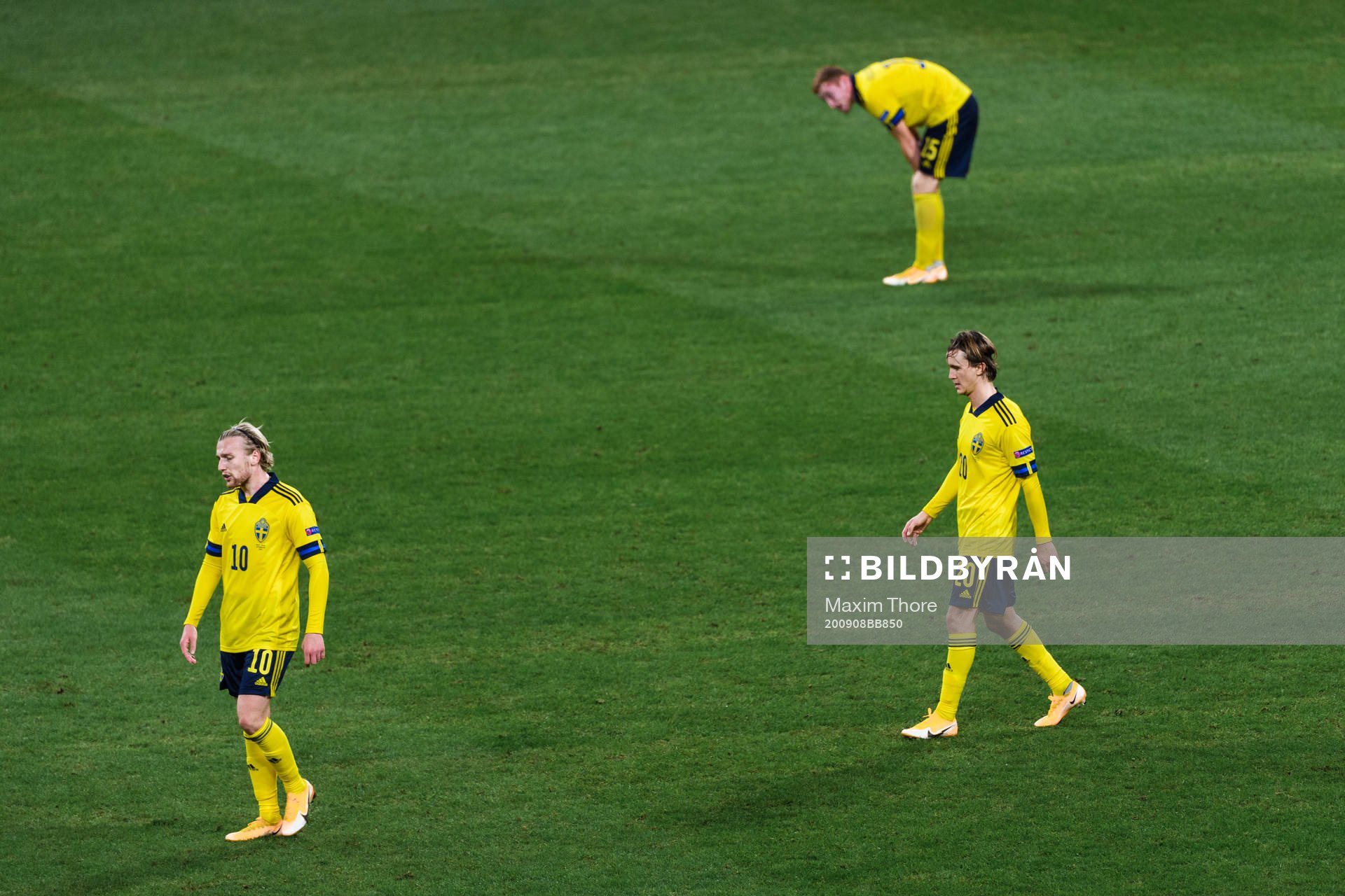 Emil Forsberg, Kristoffer Olsson and Dejan Kulusevski of