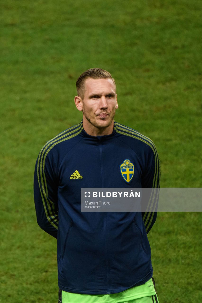 Goalkeeper Robin Olsen of Sweden