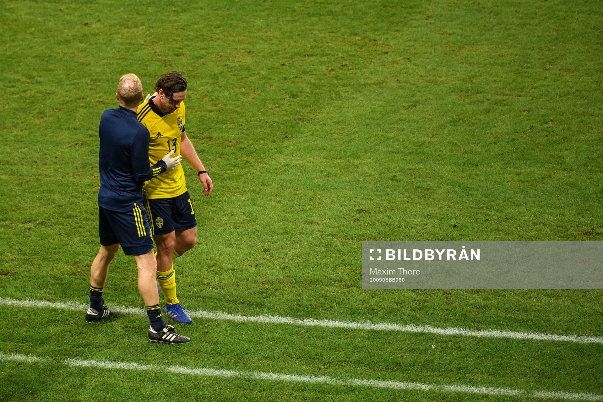 Gustav Svensson of Sweden looks dejected