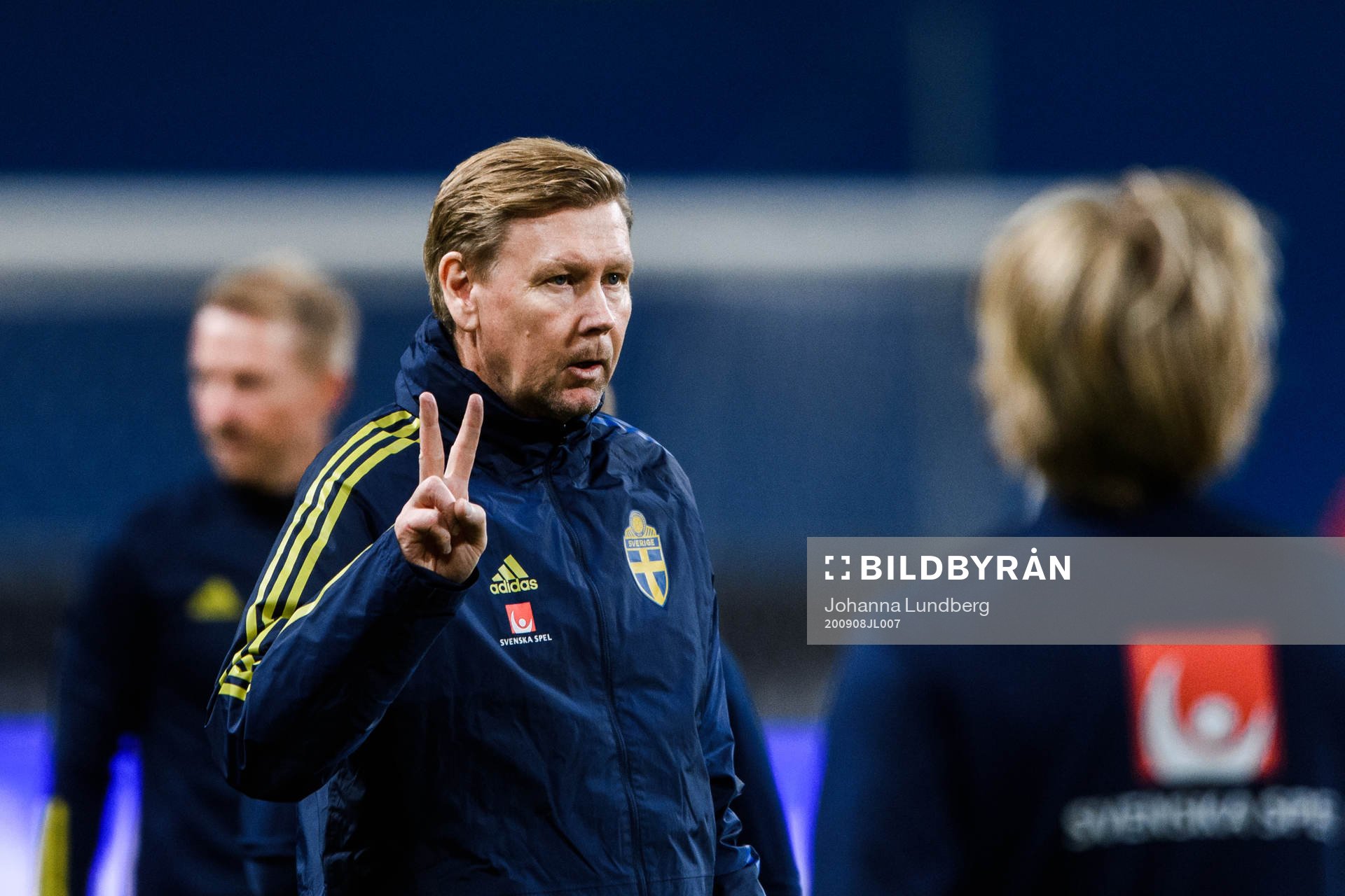Assistant coach Peter Wettergren of Sweden