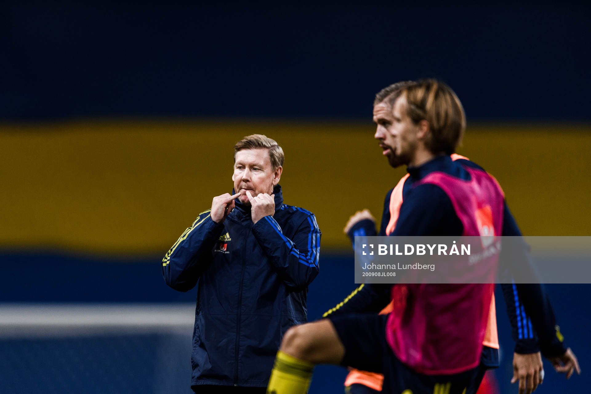 Assistant coach Peter Wettergren of Sweden