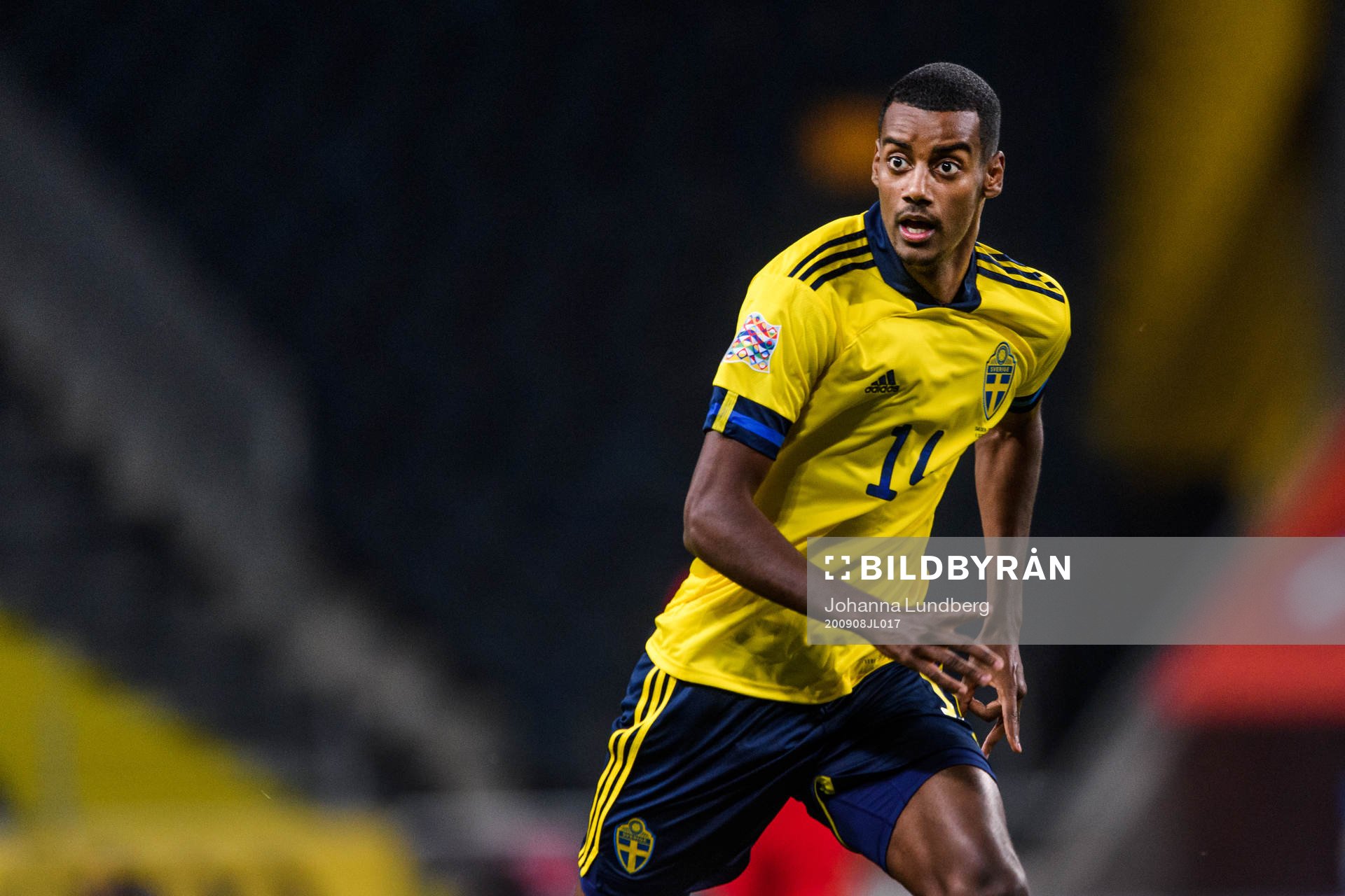 Alexander Isak of Sweden