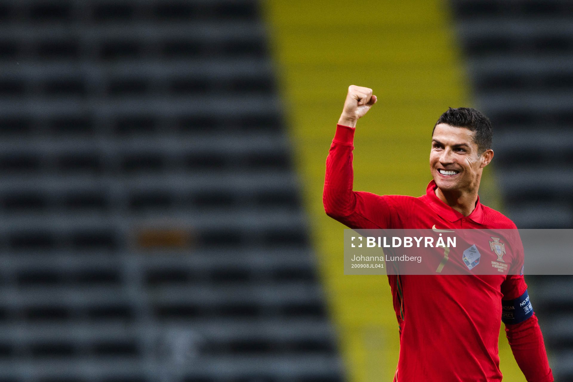 Cristiano Ronaldo of Portugal celebrates the 0-1 goalduring
