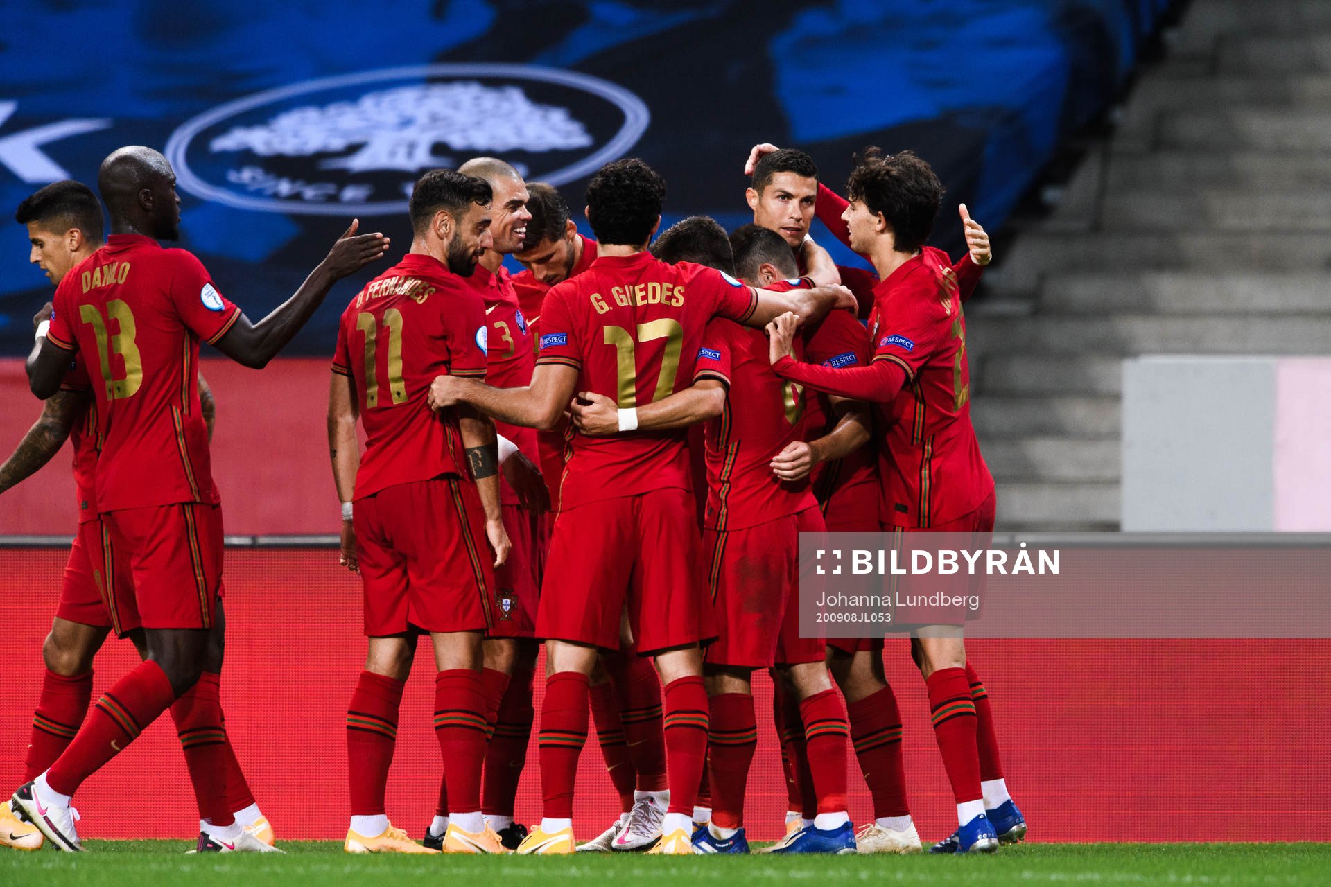 Cristiano Ronaldo of Portugal celebrates the 0-2 goal