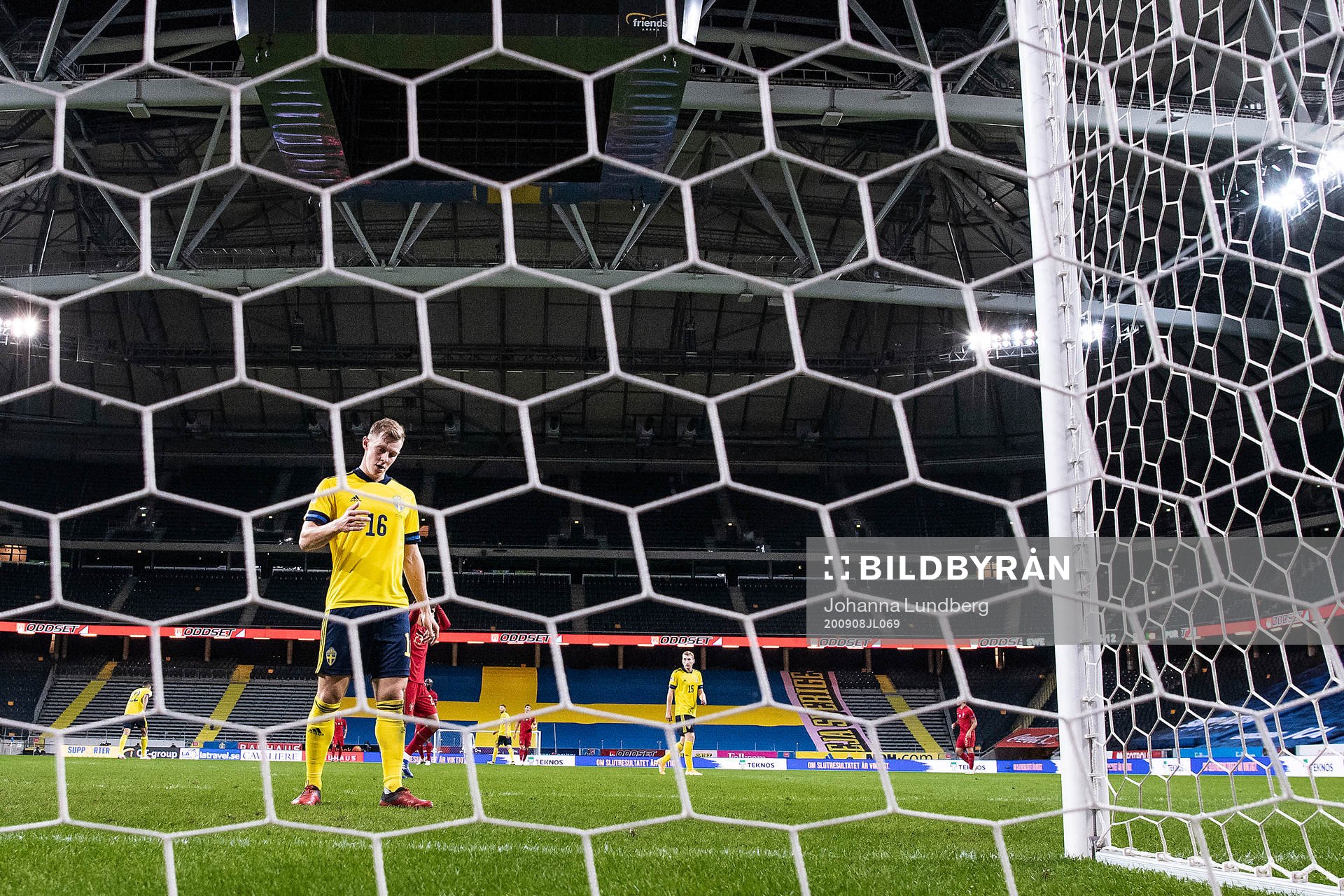 Emil Krafth of Sweden looks dejected