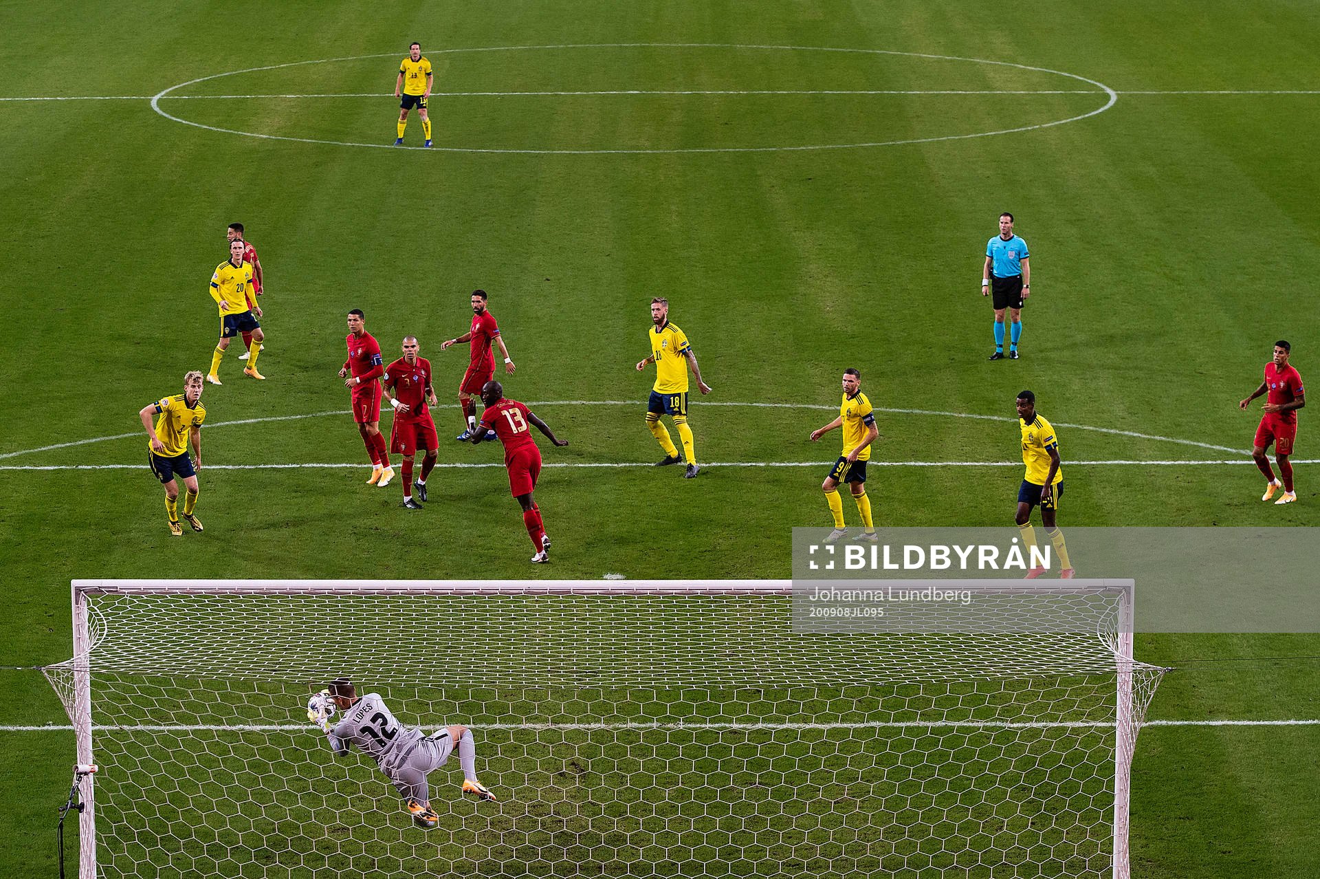 goalkeeper Anthony Lopes of Portugal with a save