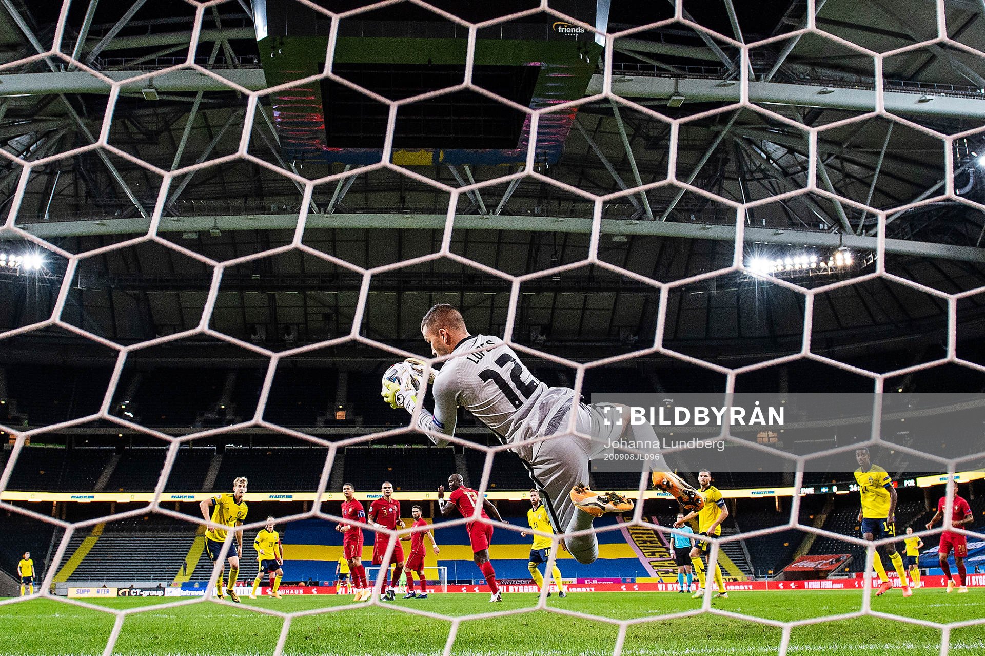 goalkeeper Anthony Lopes of Portugal with a save