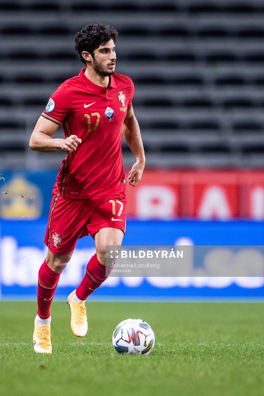Goncalo Guedes of Portugal during the Nations League football match between Sweden and Portugal on September 8, 2020 in Stockholm.