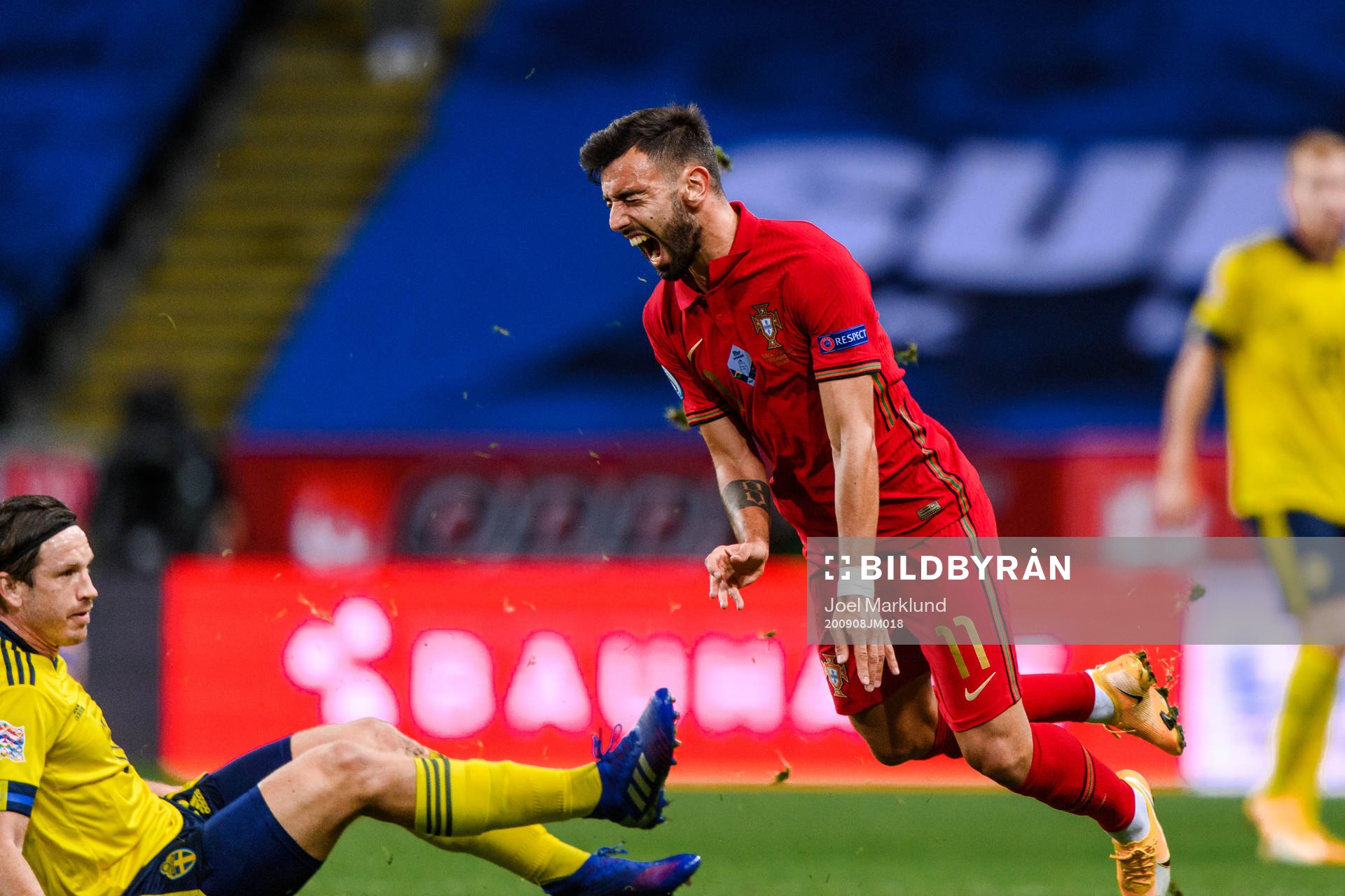 Gustav Svensson of Sweden and Bruno Fernandes of Portugal