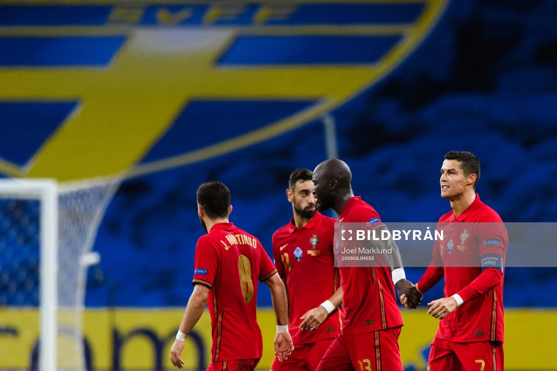 Cristiano Ronaldo of Portugal celebrates the 0-1 goal