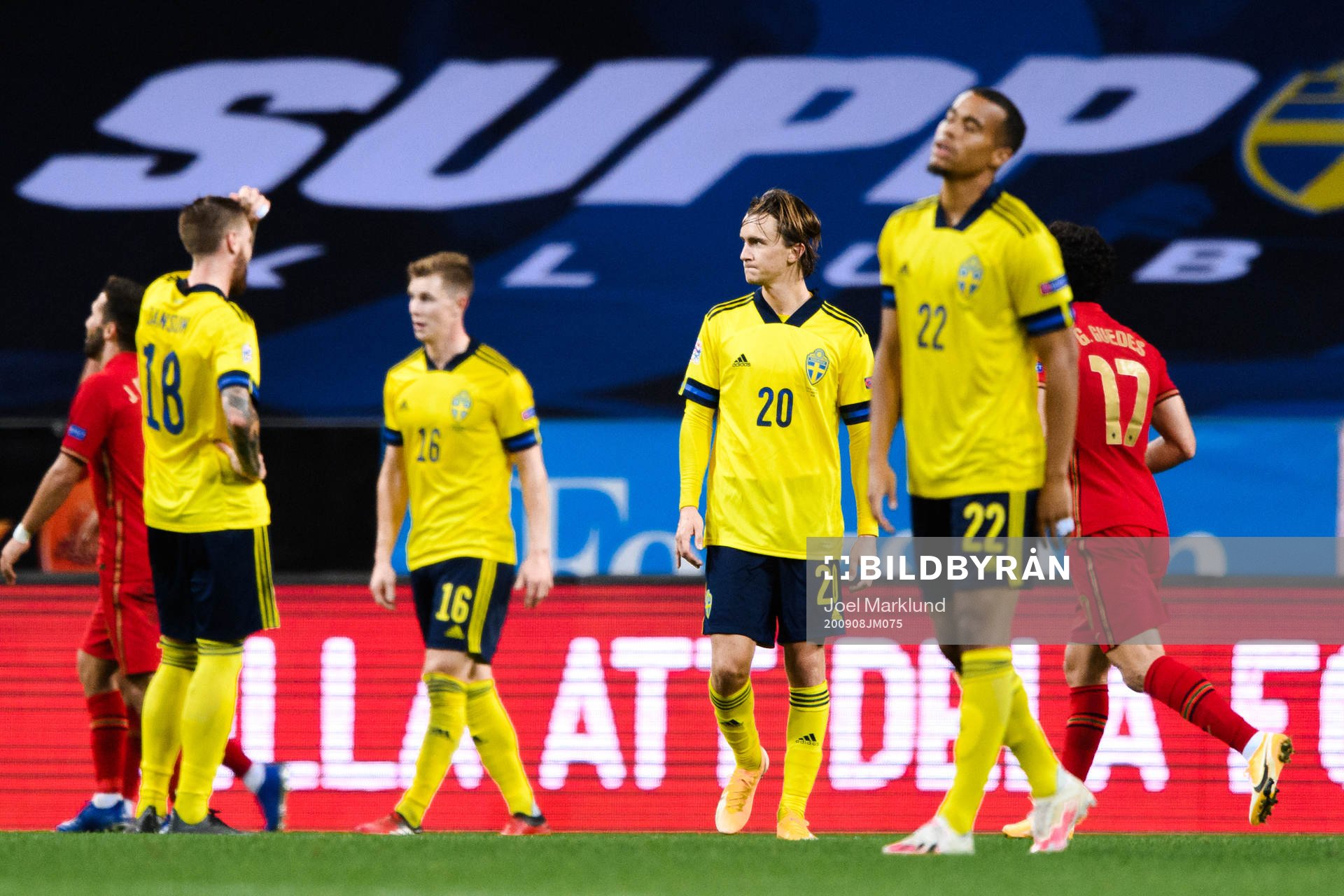 Pontus Jansson , Emil Krafth , Kristoffer Olsson and Robin