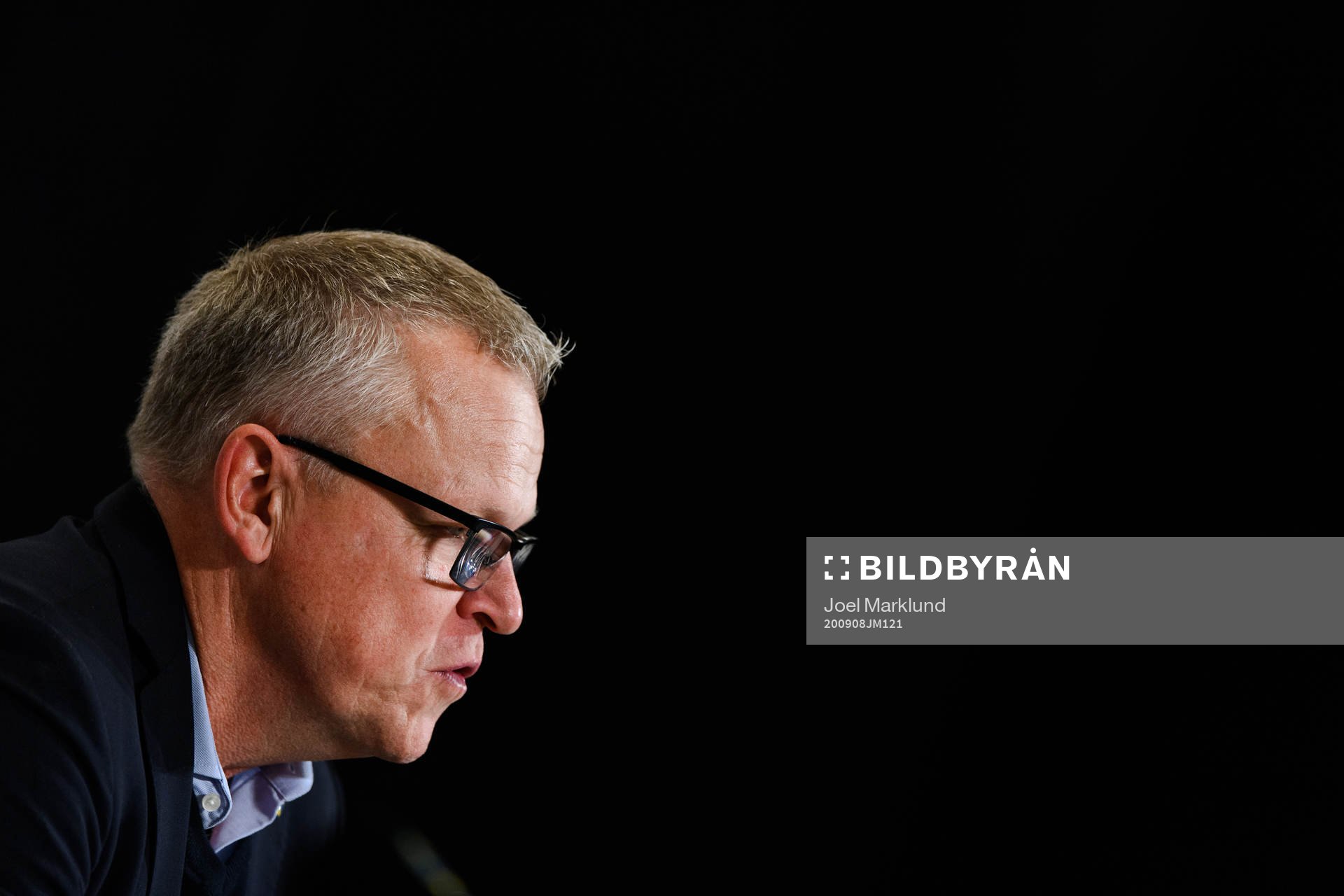 Head coach Janne Andersson of Sweden at a press conference