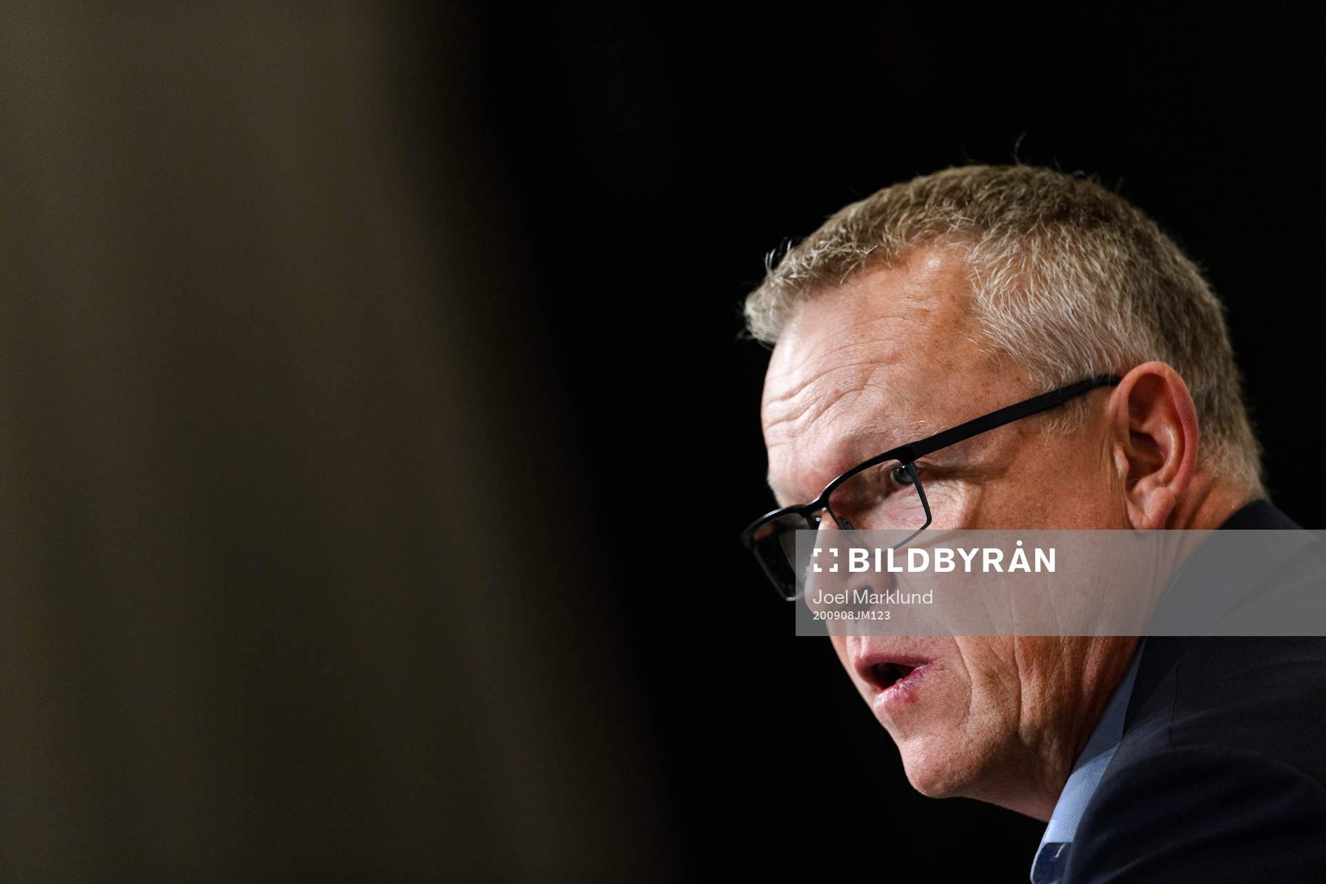 Head coach Janne Andersson of Sweden at a press conference