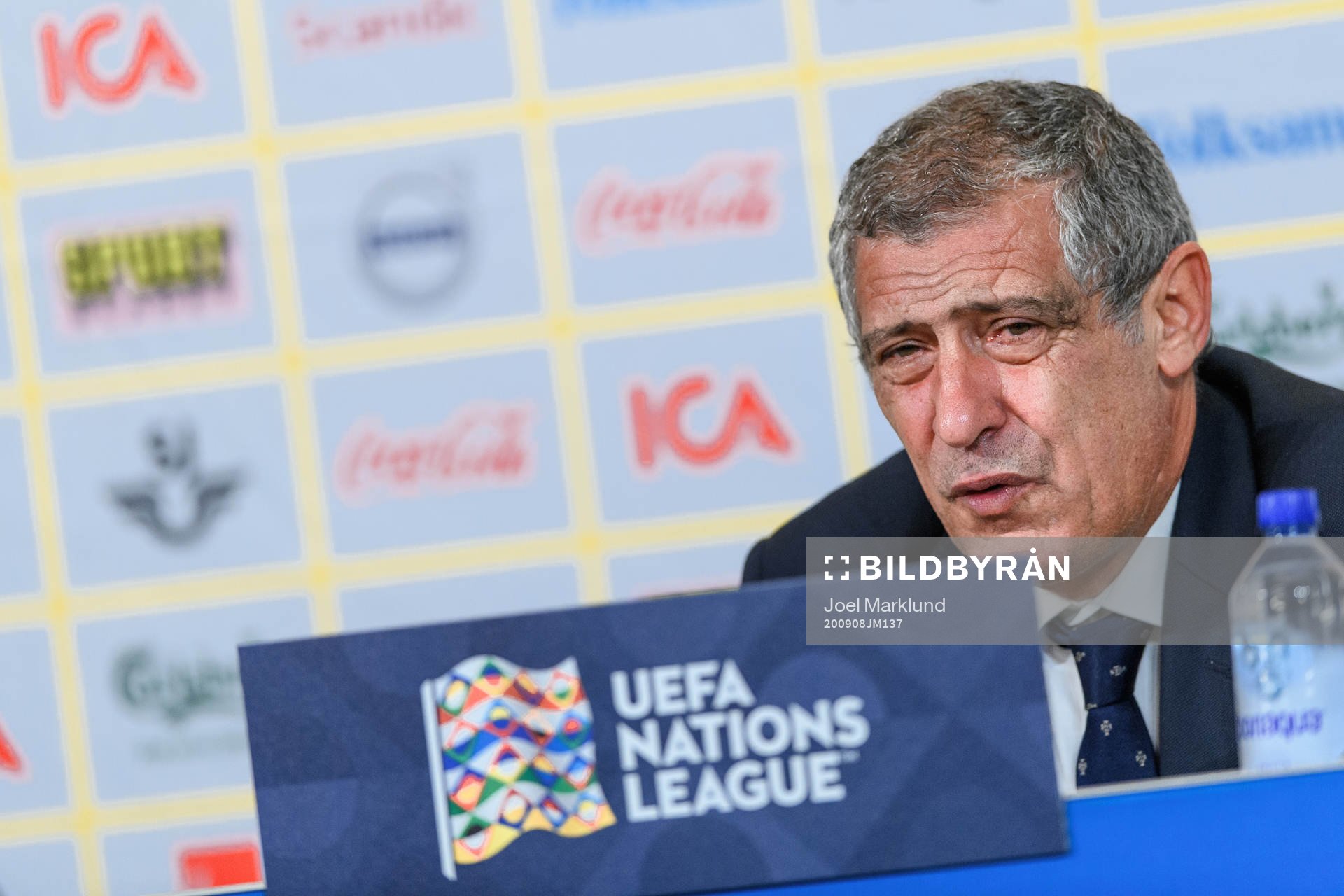 Head coach Fernando Santos of Portugal n at a press