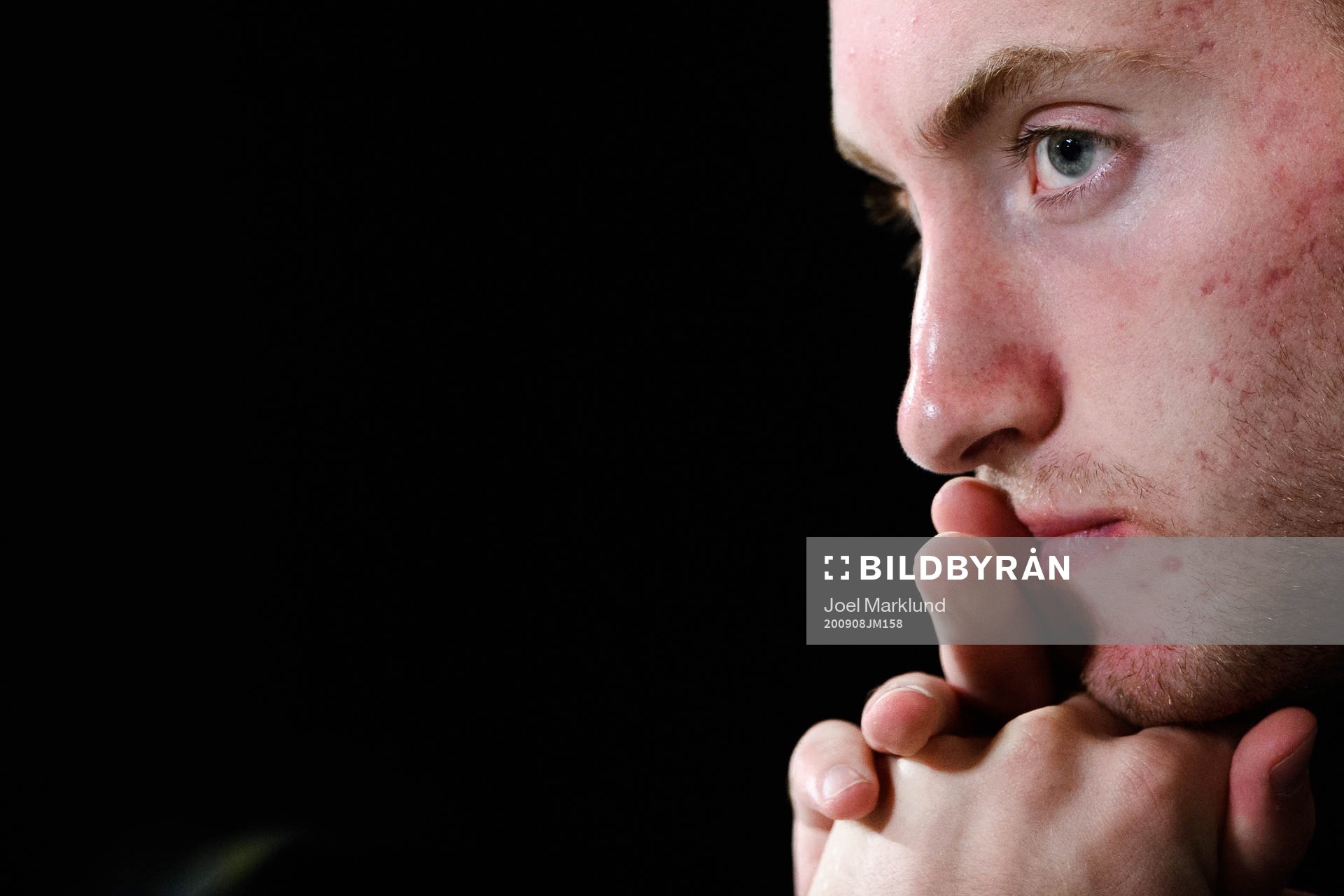 Dejan Kulusevski of Sweden at a press conference