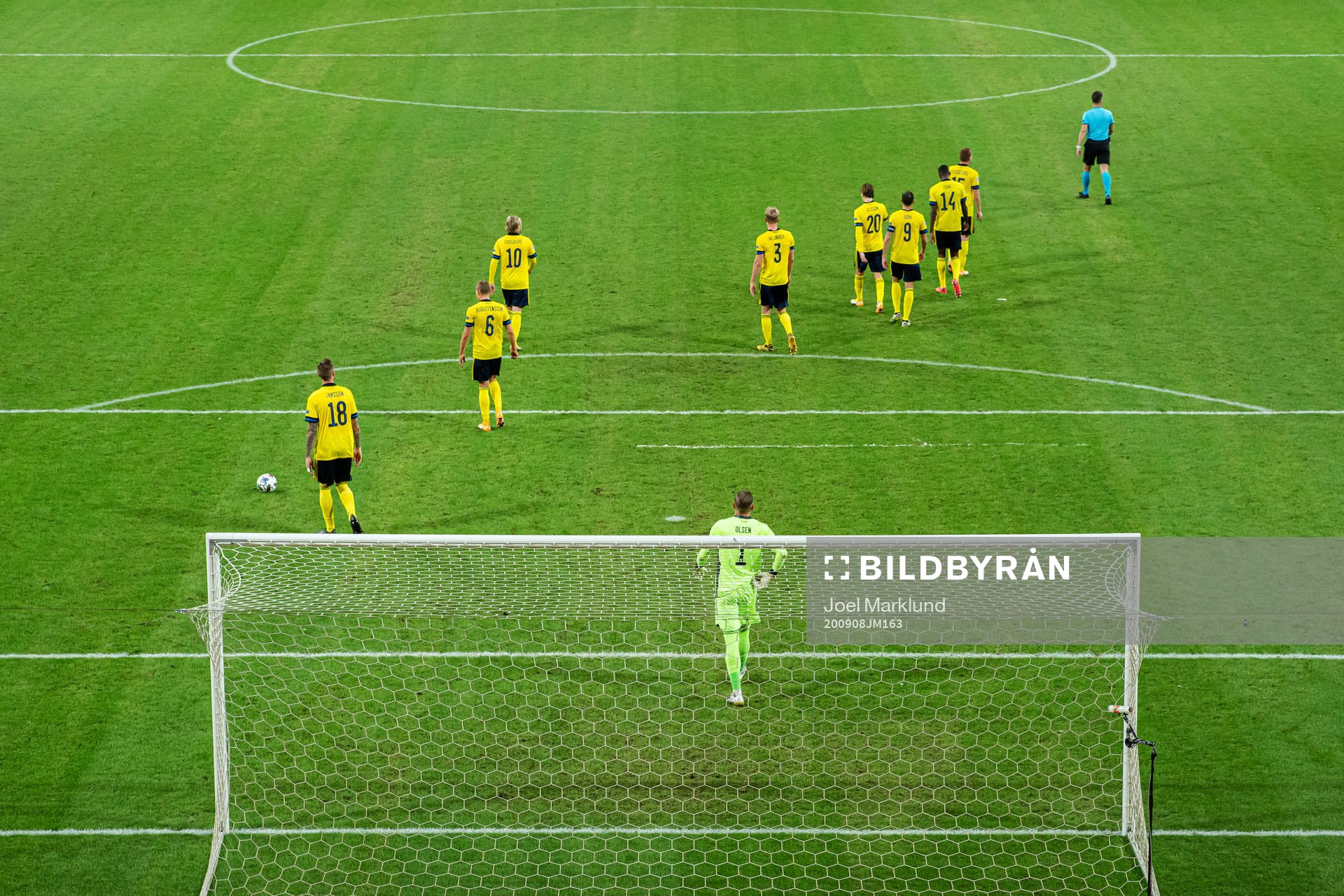 Pontus Jansson, Emil Forsberg, Ludwig Augustinsson, Filip
