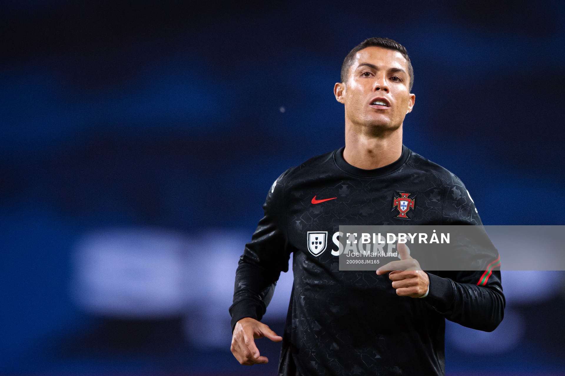 Cristiano Ronaldo of Portugal at warm up
