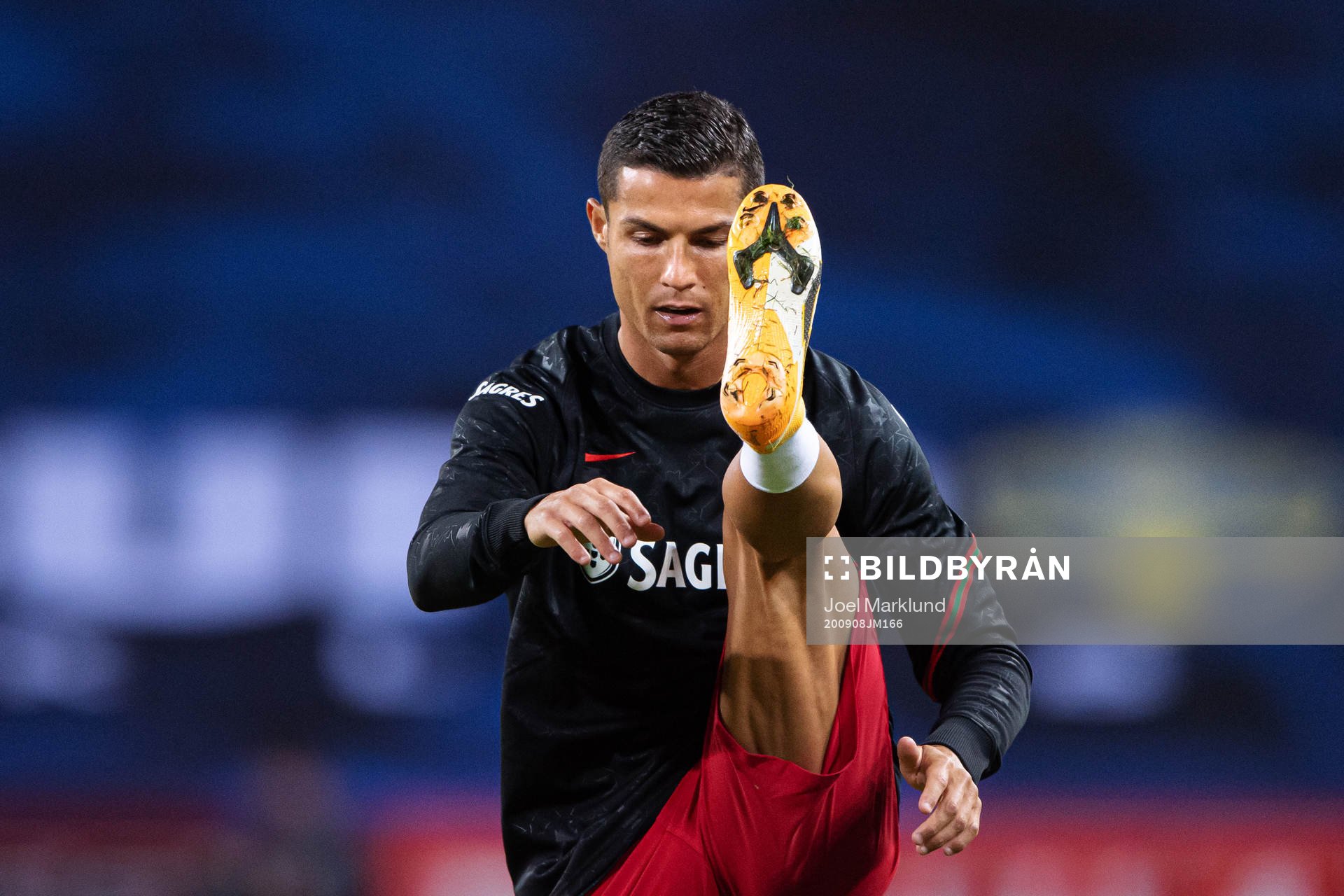 Cristiano Ronaldo of Portugal at warm up