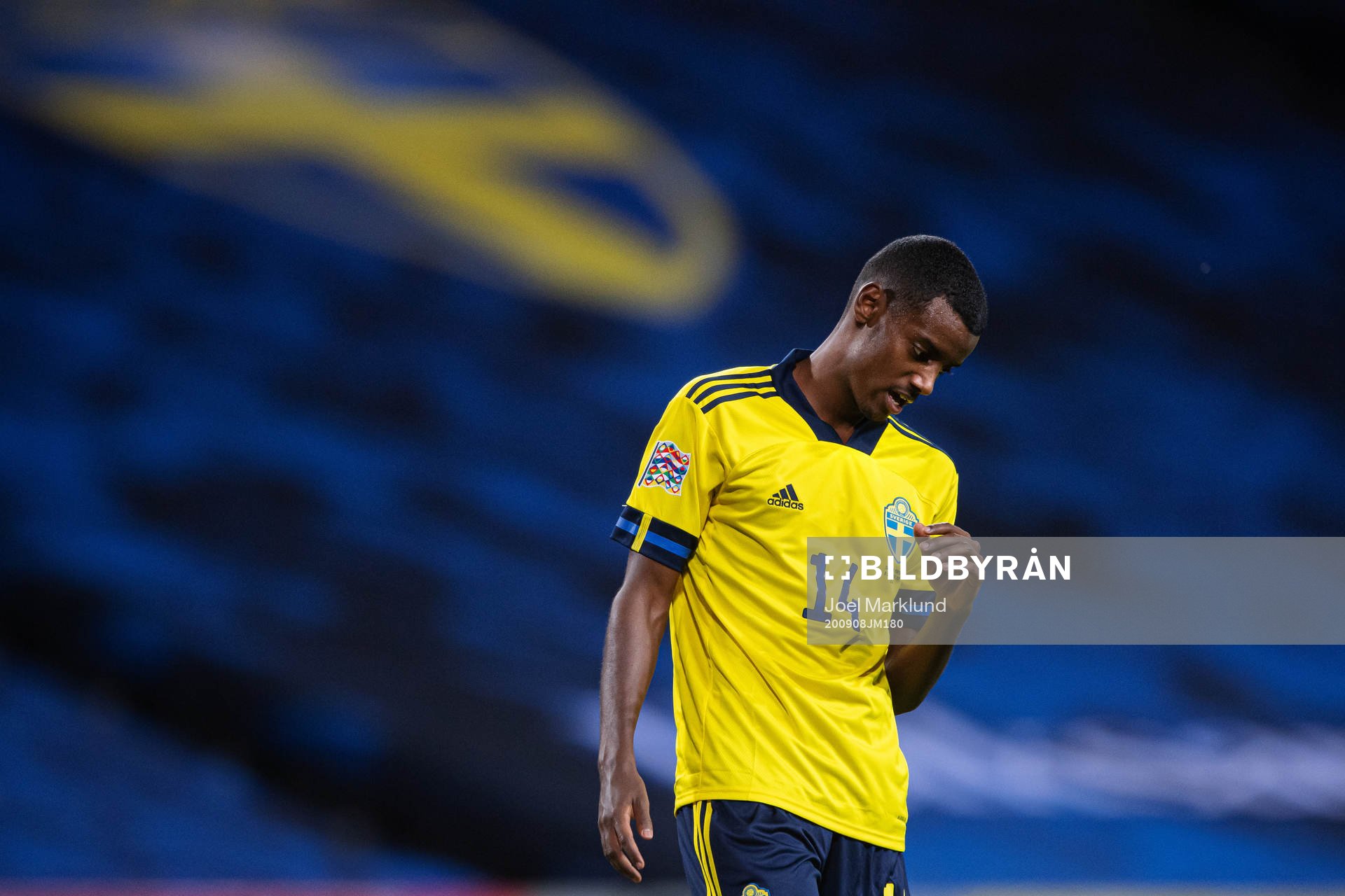Alexander Isak  of Sweden looks dejected