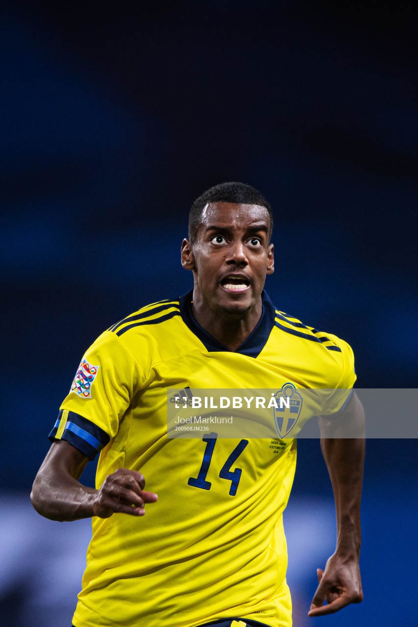 Alexander Isak of Sweden