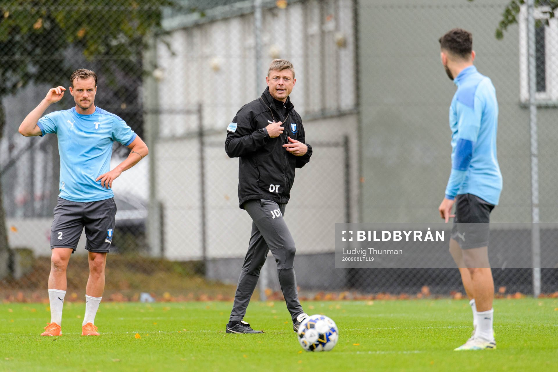 Eric Larsson och tränare Jon Dahl Tomasson